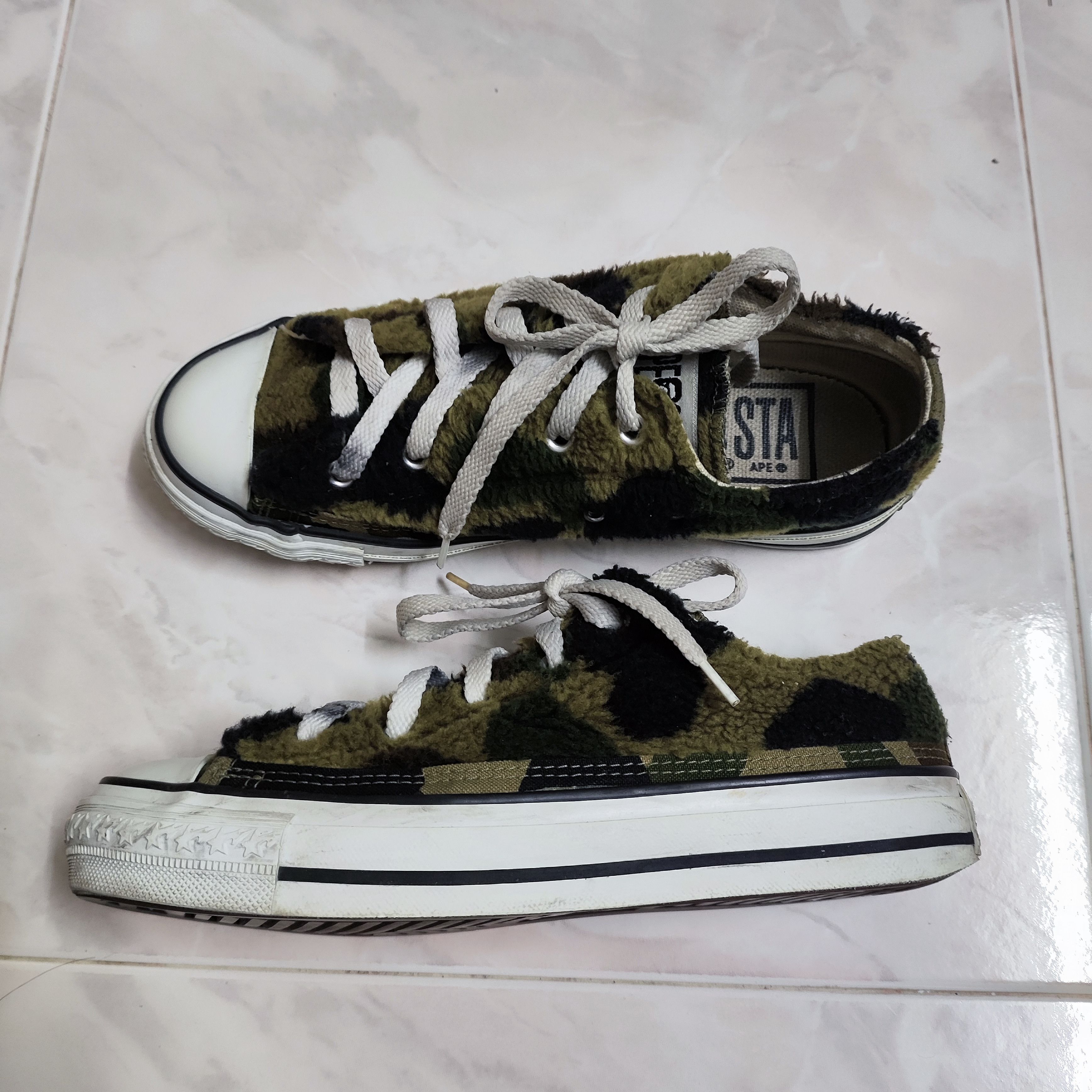 Bape Bape 1st camo yellow boa apesta low Size US 5.5 / IT 35.5 - 1 Thumbnail