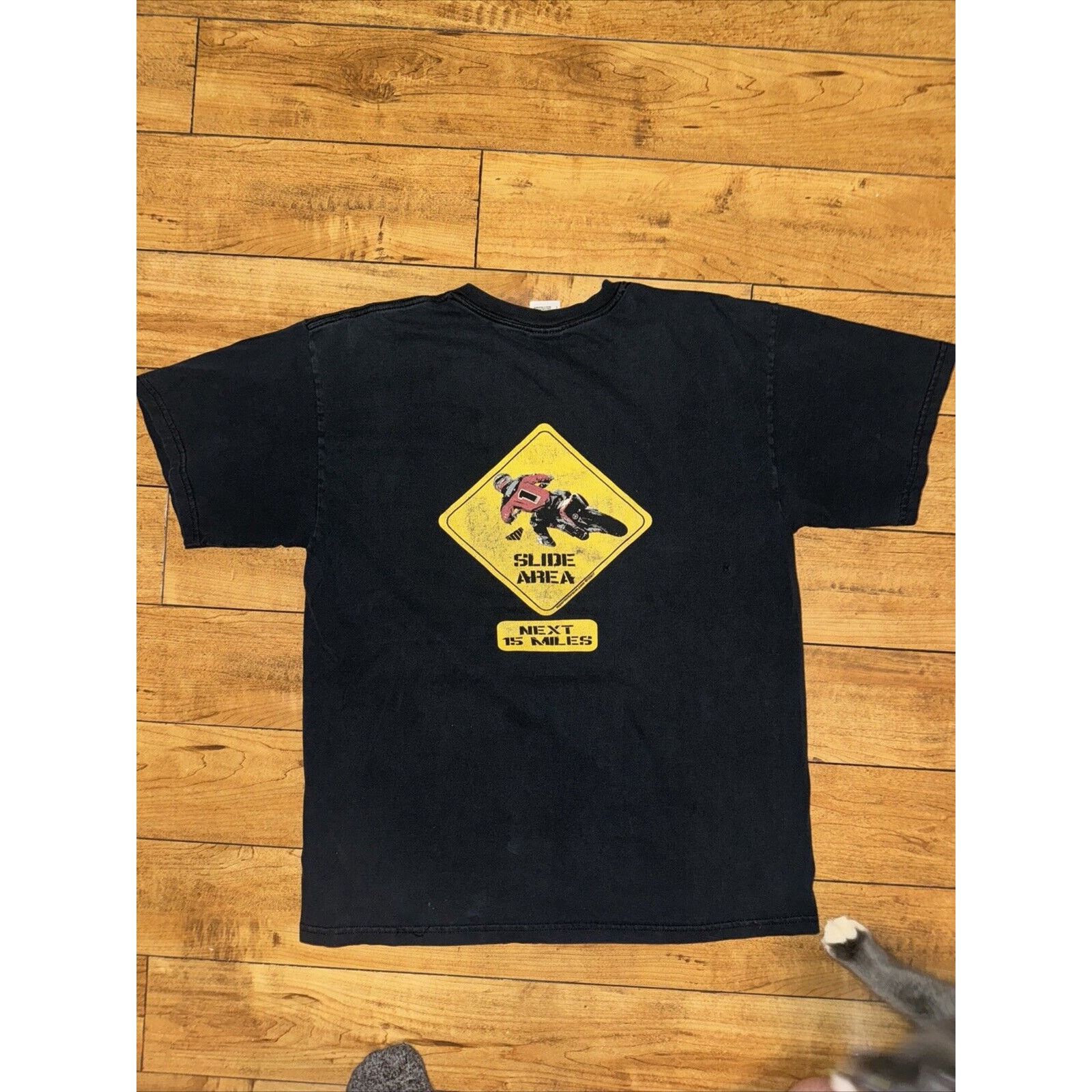 Vintage Vintage Motocross T-Shirt Black Large 21x27 Size US L / EU 52-54 / 3 - 1 Thumbnail