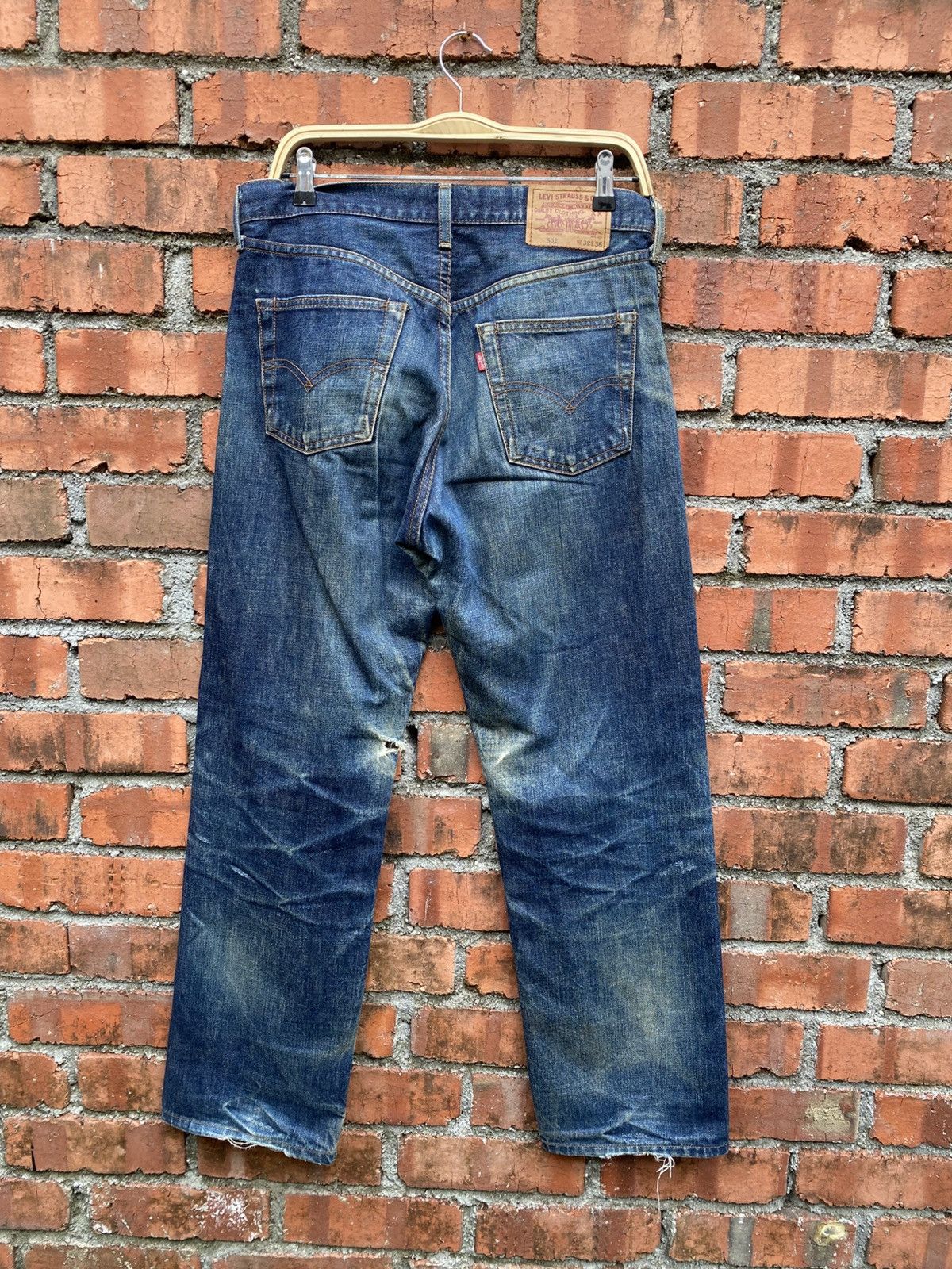 Levi's Vintage Clothing W32x29.5 Vintage levi's 502 redline big E denime distressed Size US 32 / EU 48 - 2 Thumbnail