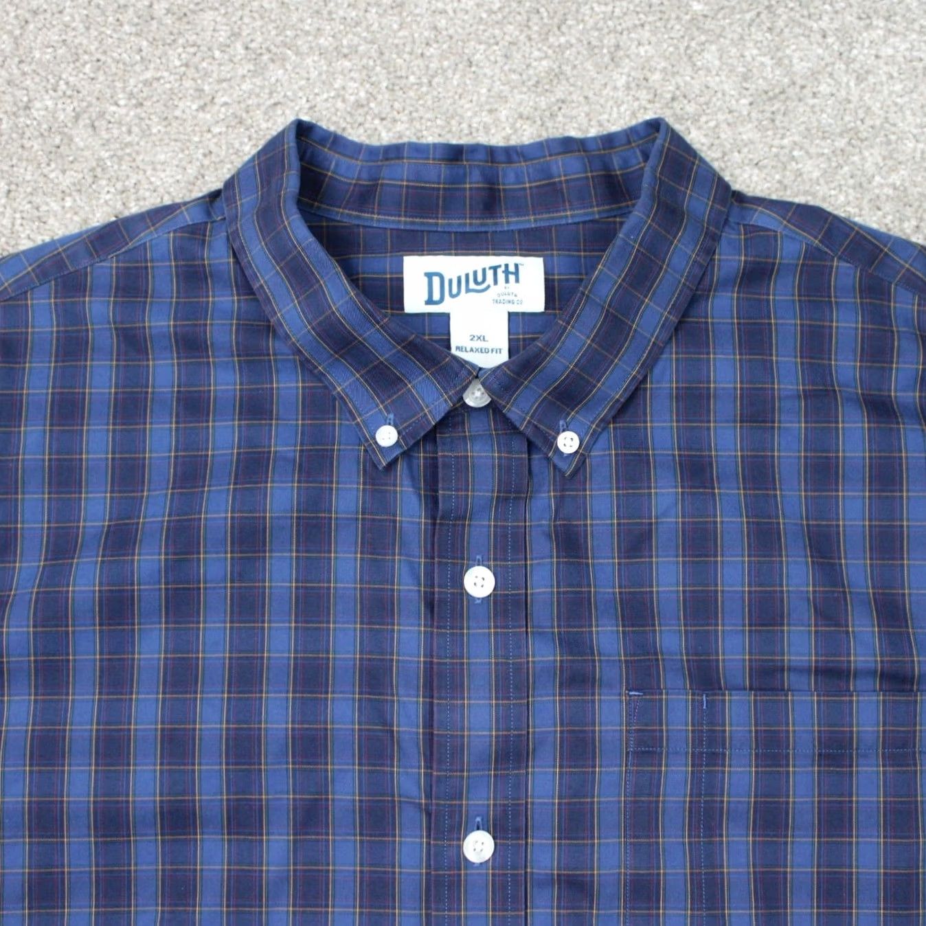 Vintage Duluth Shirt Mens 2XL Blue Plaid Relaxed Fit Long Sleeve Button-Up Casual Workwear Shirt Size US XXL / EU 58 / 5 - 4 Thumbnail