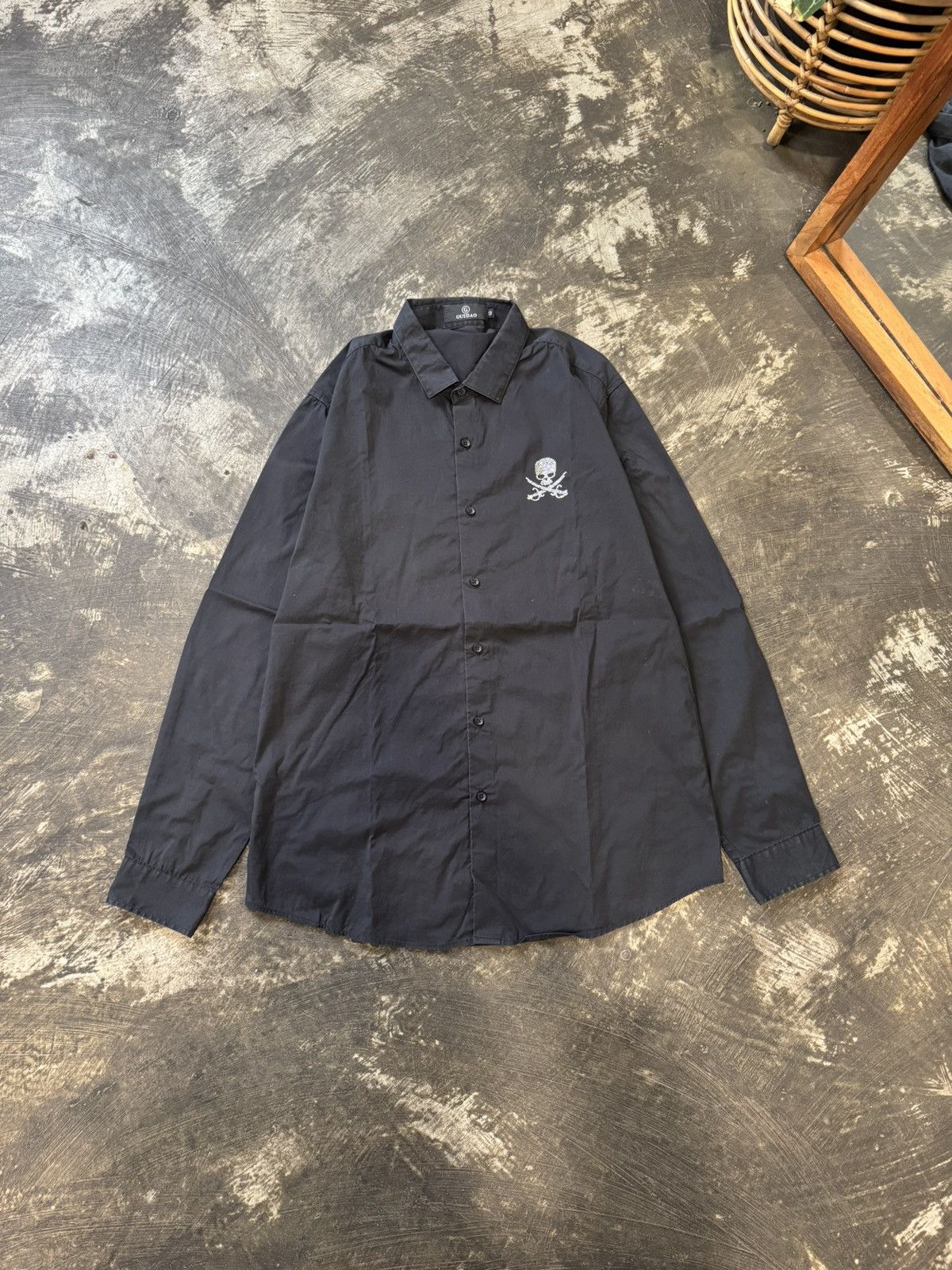 Japanese Brand PIRATE SKULL & CROSSBONES LIKE JAPANESE STYLE LONGSHIRT Size US L / EU 52-54 / 3 - 4 Thumbnail