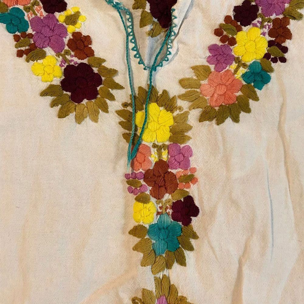 Designer Pre Owned White Hand Made Blouse Xl Size XL / US 12-14 / IT 48-50 - 5 Thumbnail