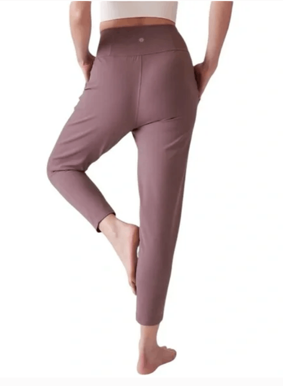Athleta Athleta Elation Damask Mauve Jogger Soft Powervita Tapered Size 28" / US 6 / IT 42 - 2 Thumbnail
