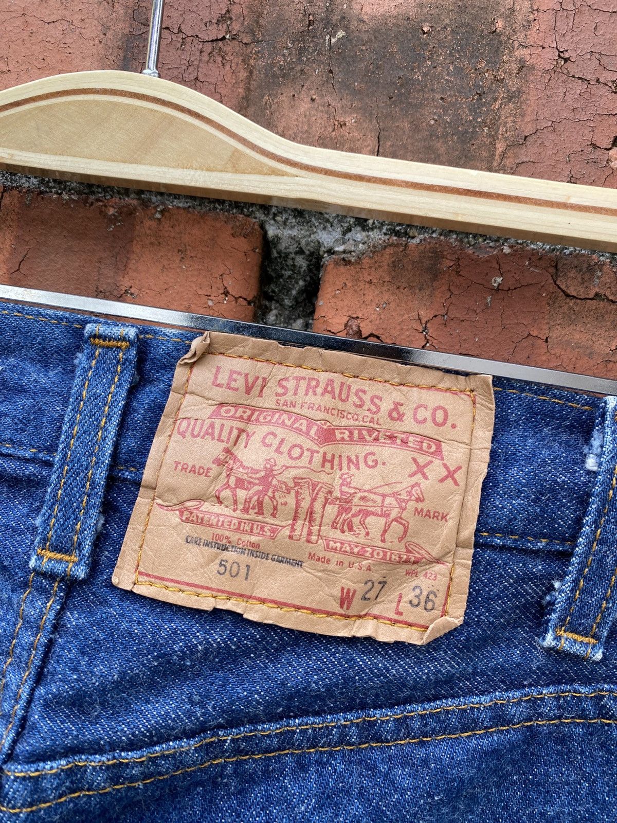 Levi's Vintage Clothing W27x33 Vintage kevi's 501 made in USA Size 27" / US 4 / IT 40 - 6 Thumbnail