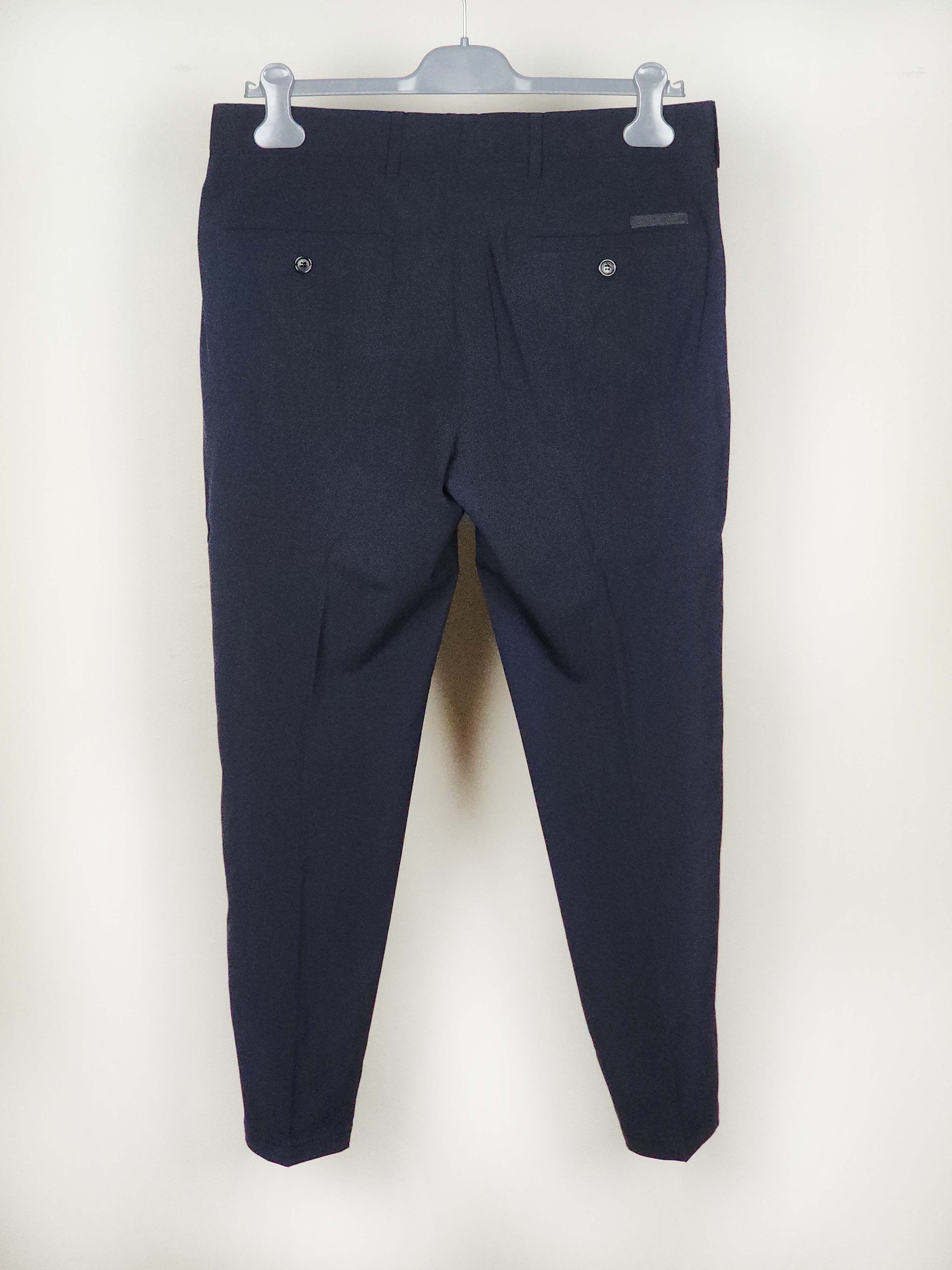 Prada Bicolor Charcoal Navy Virgin Wool Pants Size US 32 / EU 48 - 3 Thumbnail