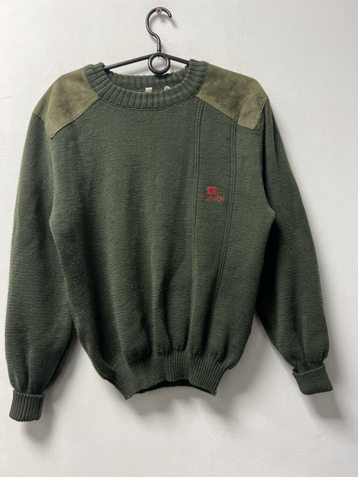 Burberry Vintage 90s Burberry’s Wool Sweater Heavy Knit Size US L / EU 52-54 / 3 - 2 Thumbnail