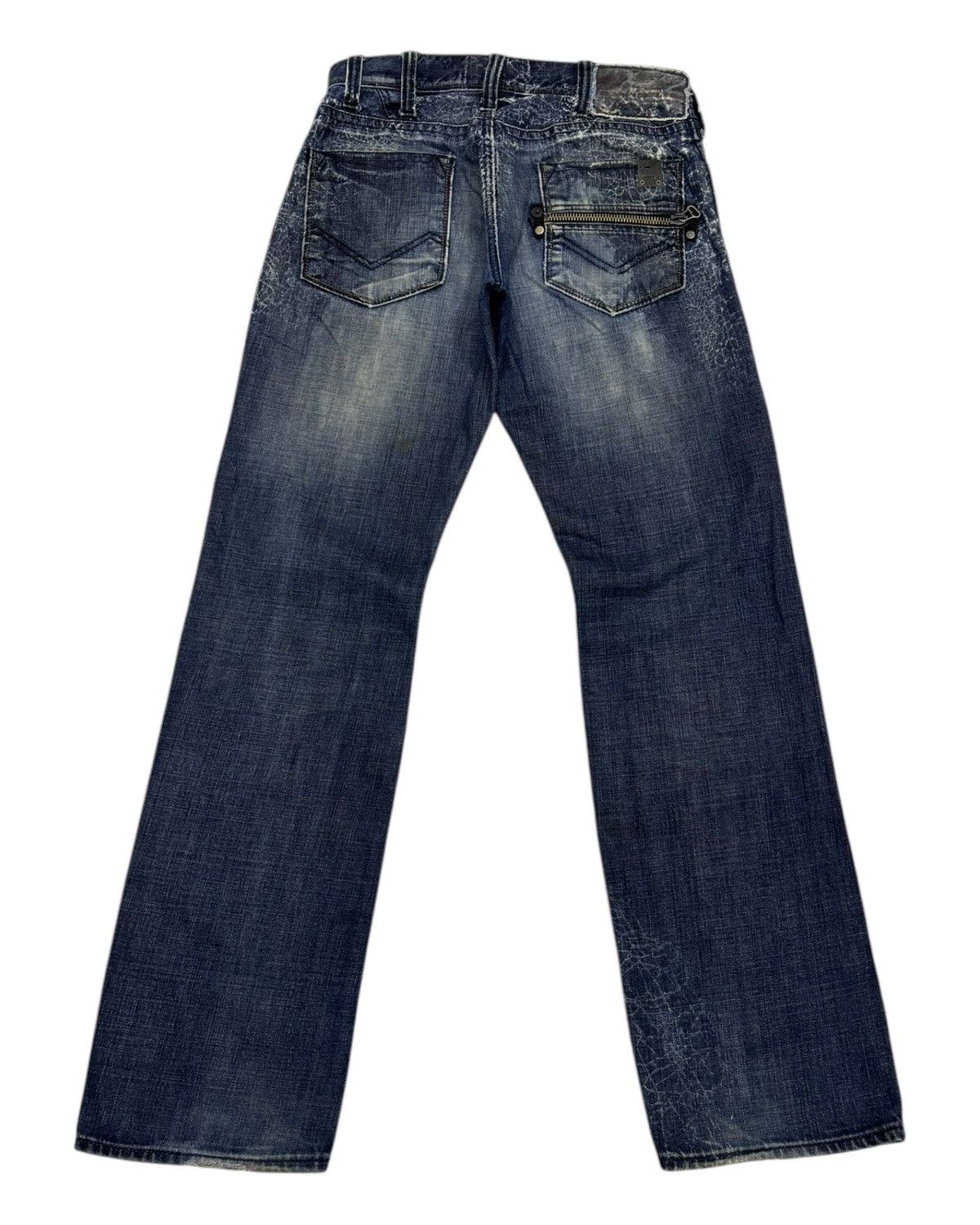 Energie 🔥ENERGIE SPIDER WEB DISTRESSED DENIM JEANS Size US 30 / EU 46 - 10 Thumbnail