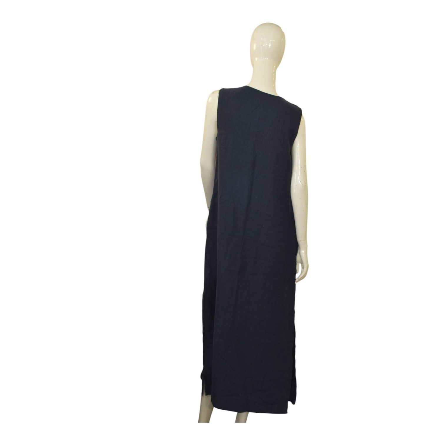 Other Ancient Kallos Athena Cord Navy Blue Linen Maxi Dress – M Size M / US 6-8 / IT 42-44 - 2 Thumbnail