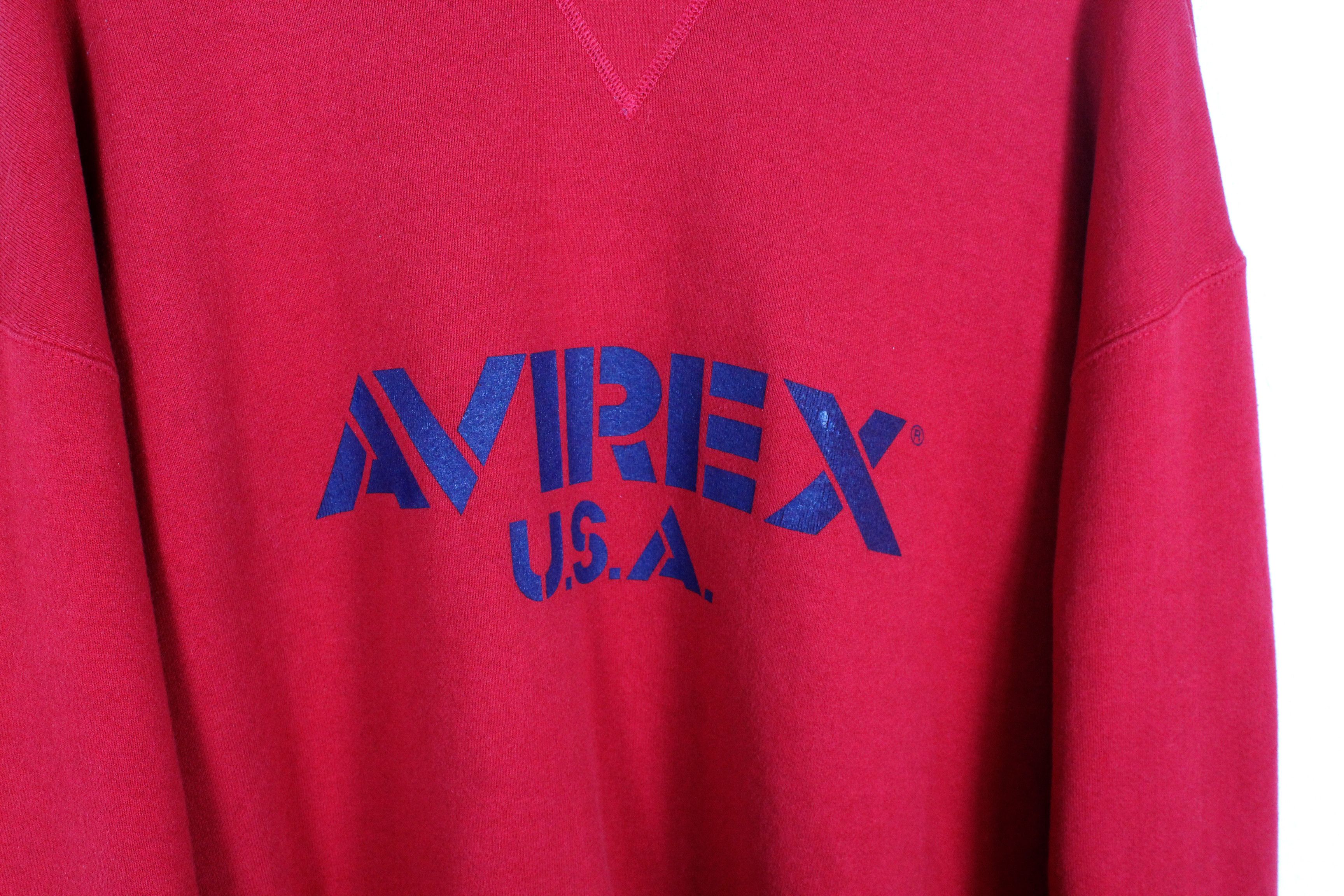 Avirex Avirex USA Logo Vintage 90s Sweatshirt Size US XL / EU 56 / 4 - 2 Thumbnail