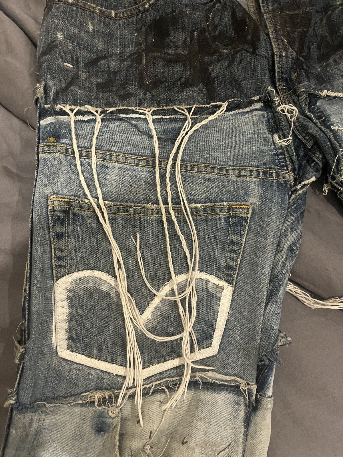 Levi's × Vintage CUSTOM DENIM LEVI’S JEANS Size US 32 / EU 48 - 4 Thumbnail