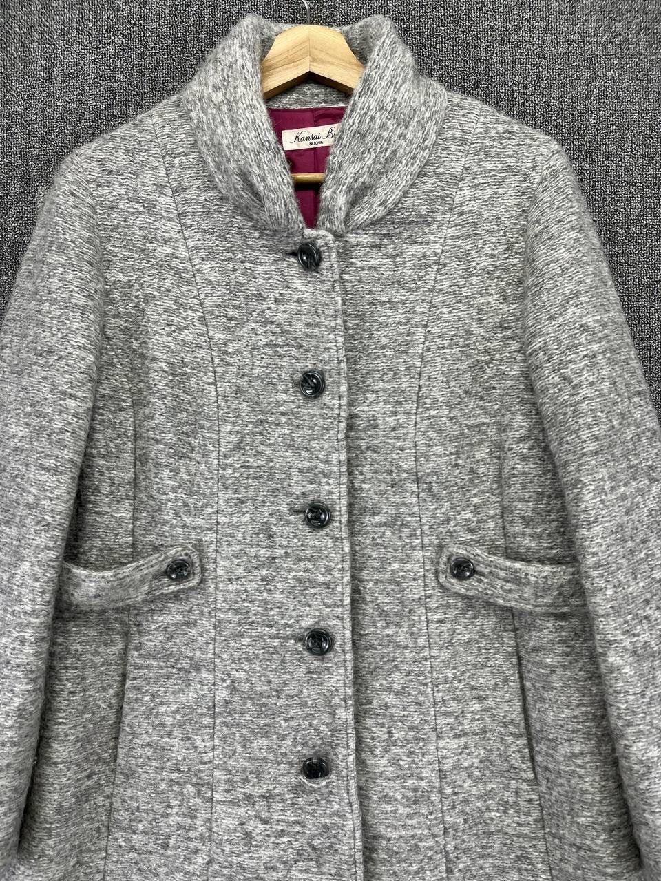 Kansai Yamamoto Vintage Kansai Yamamoto Button Up Wool Long Jacket Size M / US 6-8 / IT 42-44 - 5 Thumbnail