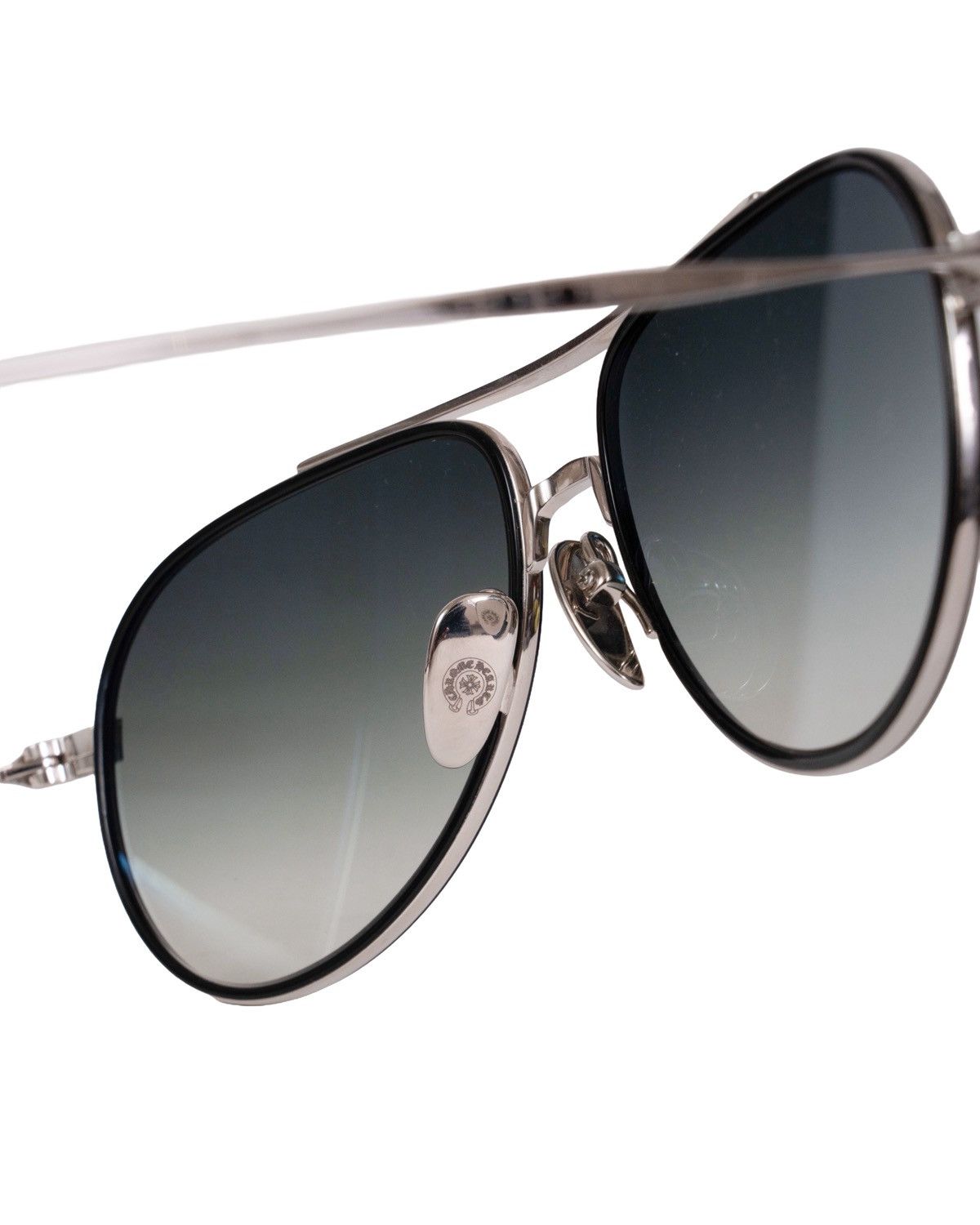Chrome Hearts Chrome Hearts « BONE PRONE V » Sunglasses Silver Size ONE SIZE - 8 Thumbnail