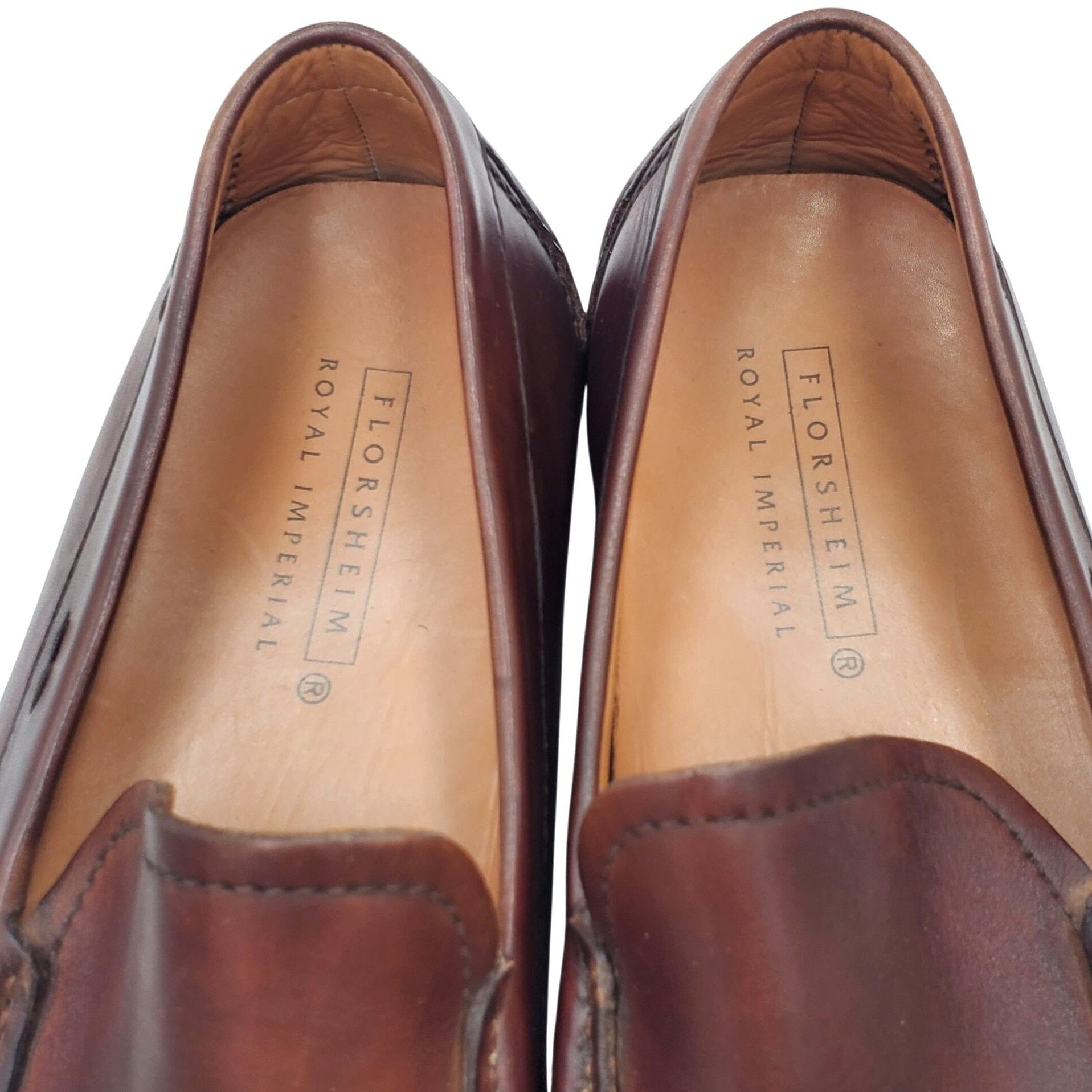 Florsheim Florsheim Men's size 10 Brown Leather Slip-On Casual Driving Size US 10 / EU 43 - 8 Thumbnail