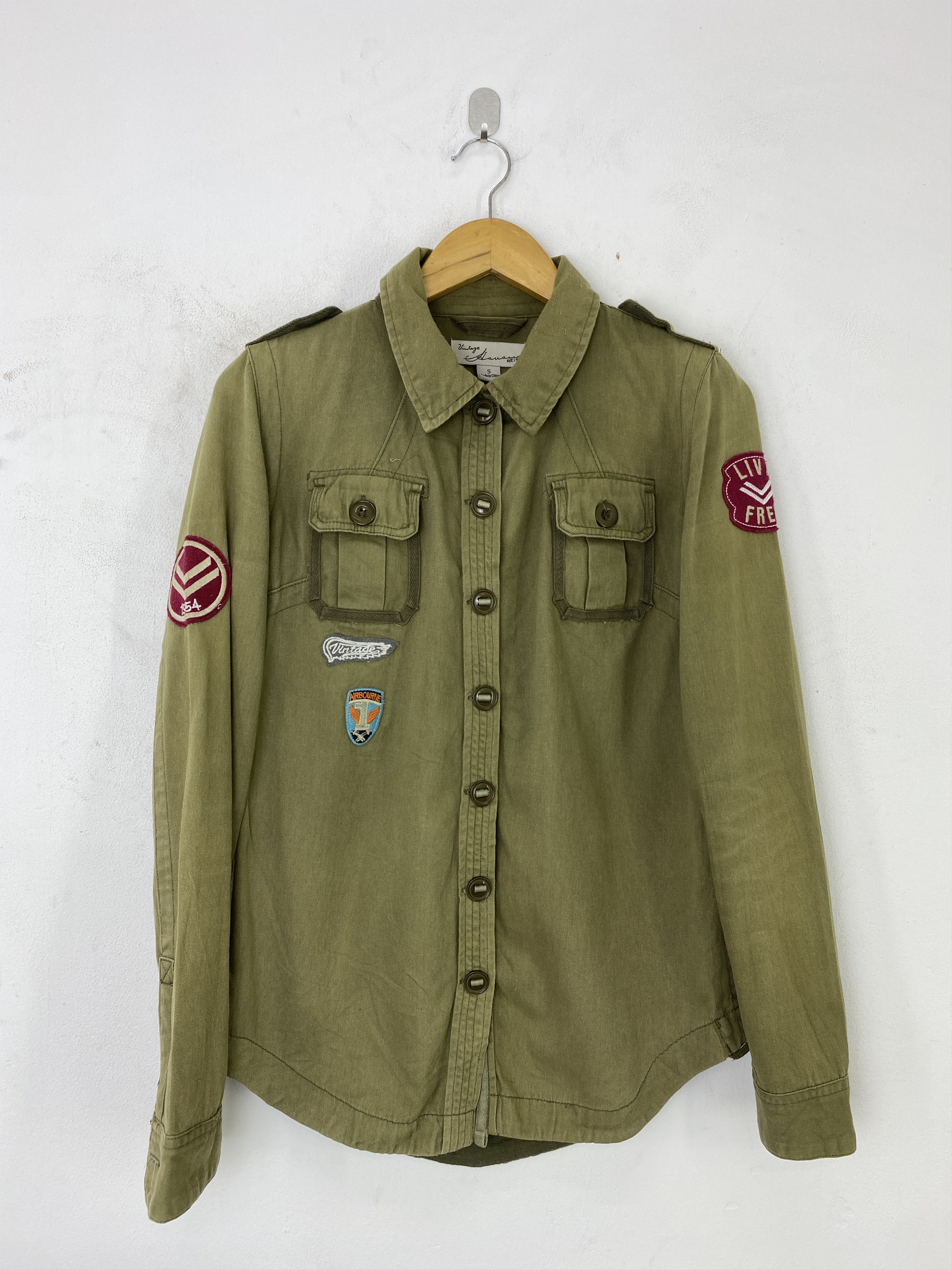 Havana Vintage Havana Button Up Jacket JA0159 Size US S / EU 44-46 / 1 - 1 Thumbnail