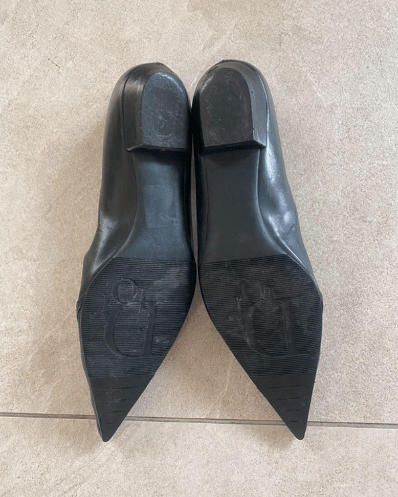 Dior Dior Shoes Ballet Heels Mules 2000 Black Leather Vintage Size US 6 / IT 36 - 4 Thumbnail