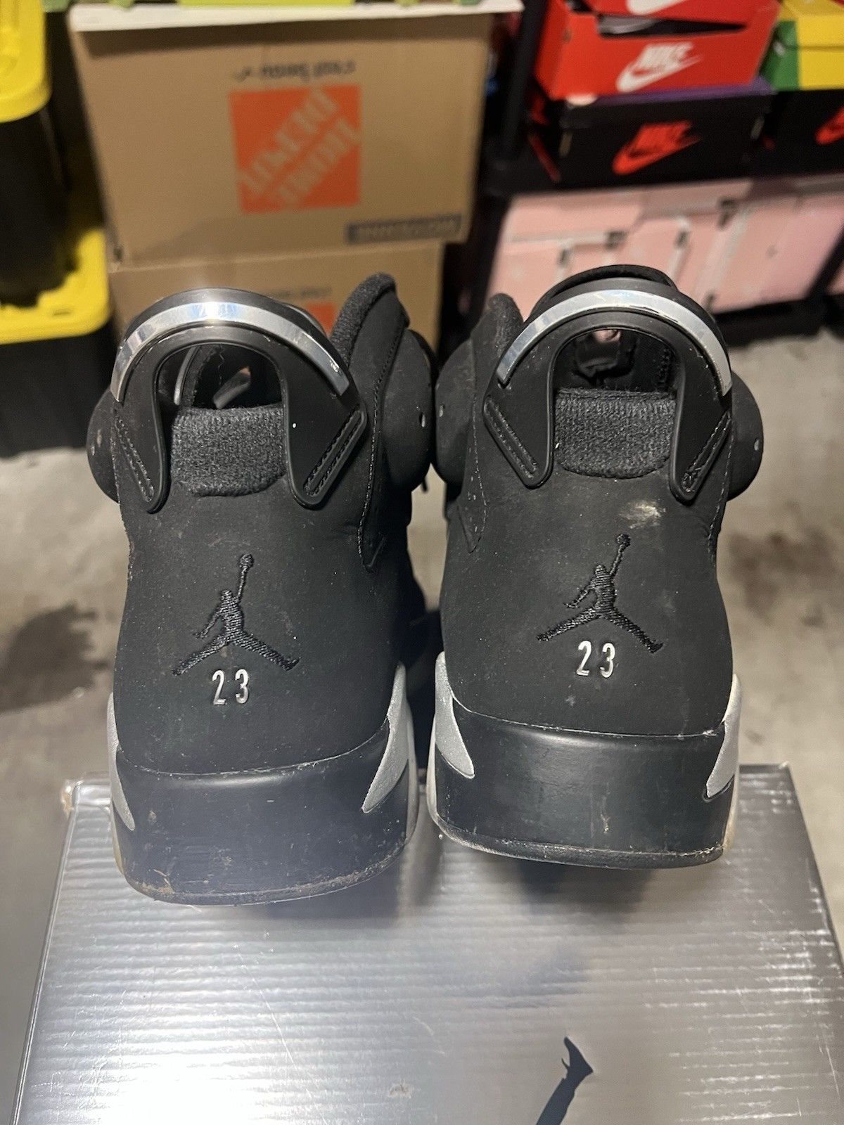 Jordan Brand Jordan 6 Retro Chrome DX2836001 Men size 12 used damaged box Size US 12 / EU 45 - 4 Thumbnail