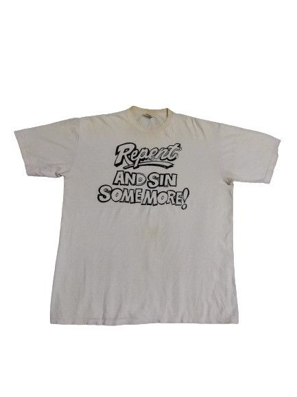 Supreme Supreme Repent And Sin Some More Tee Size US XL / EU 56 / 4 - 1 Thumbnail