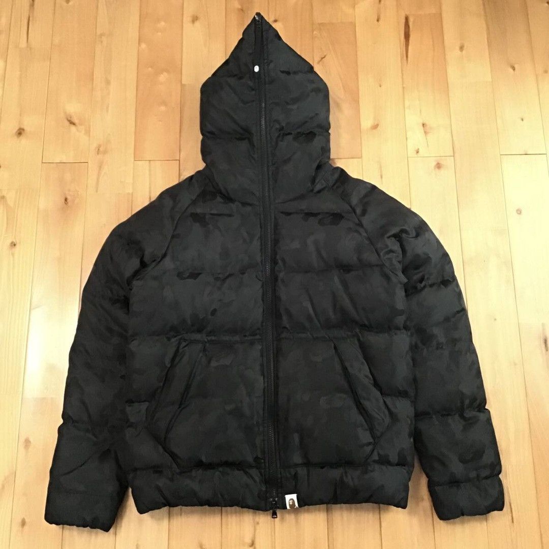 Bape BAPE Solid camo full zip hoodie puffer down jacket APE Size US M / EU 48-50 / 2 - 2 Thumbnail
