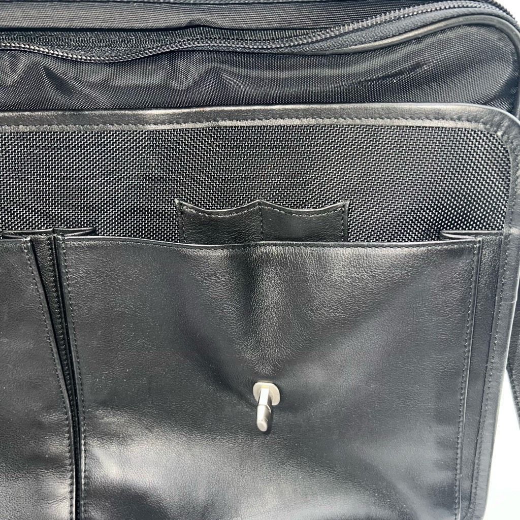 Coach COACH PRESCOTT 90s Vintage BLACK LEATHER LAPTOP BRIEFCASE MESSENGER BAG WITH COA Size ONE SIZE - 15 Thumbnail