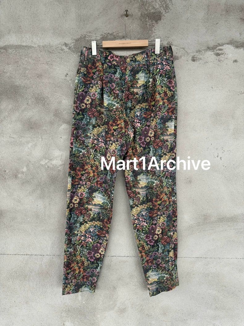 Yohji Yamamoto floral pattern trousers by yohji yamamoto Size US 32 / EU 48 - 1 Thumbnail