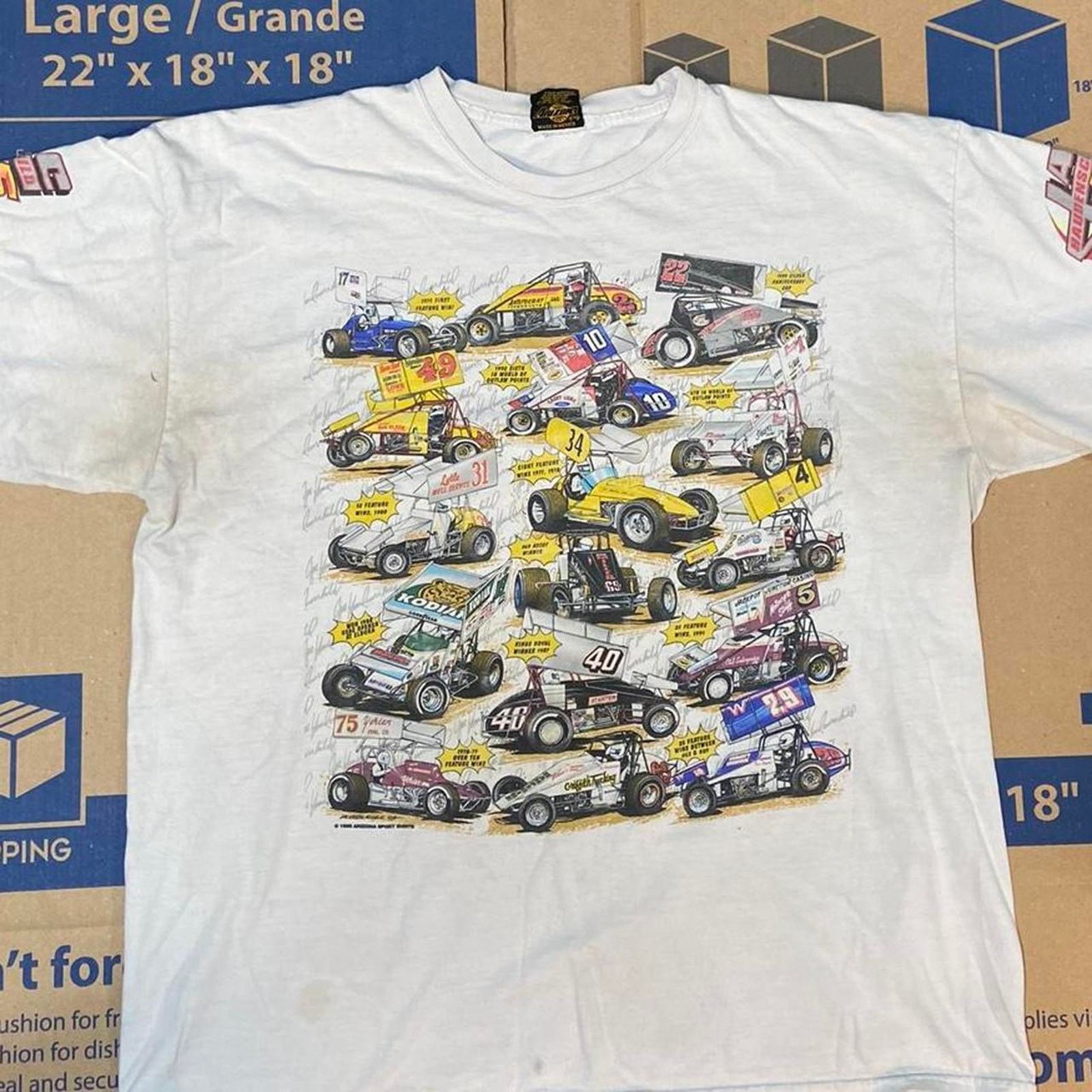Hanes 90s white tee shirt clark Size US XXL / EU 58 / 5 - 2 Thumbnail