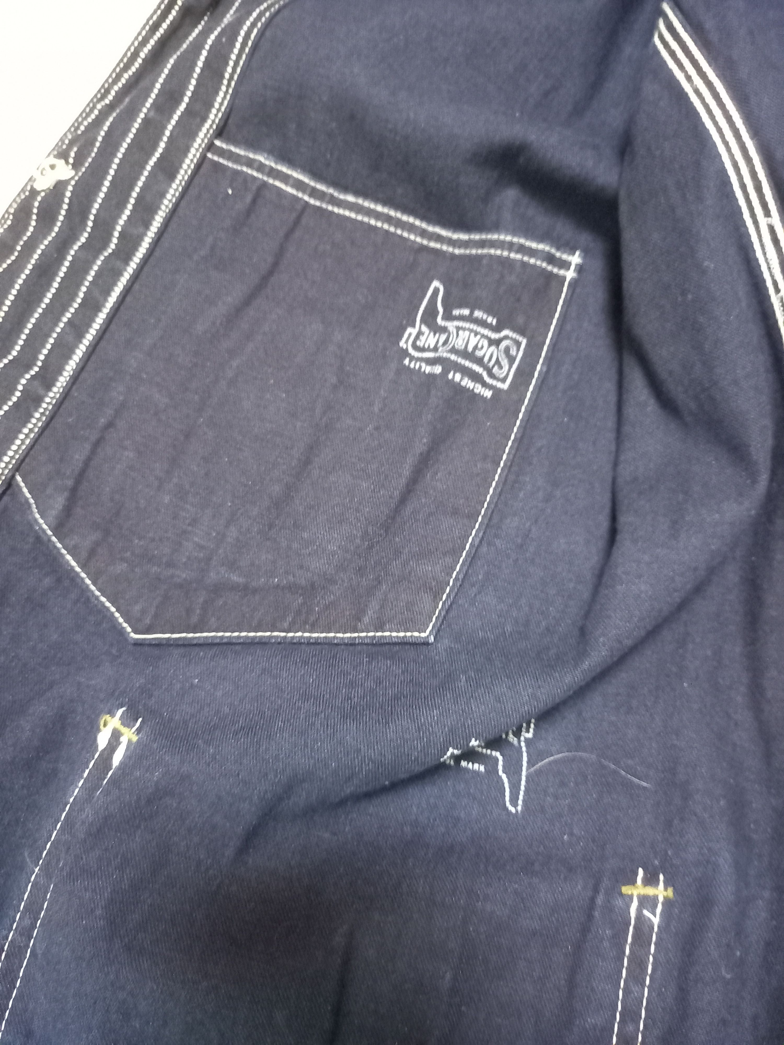 Sugar Cane Toyo Enterprise Sugar Cane Wabash Stripe Jacket Indigo Size US L / EU 52-54 / 3 - 13 Thumbnail