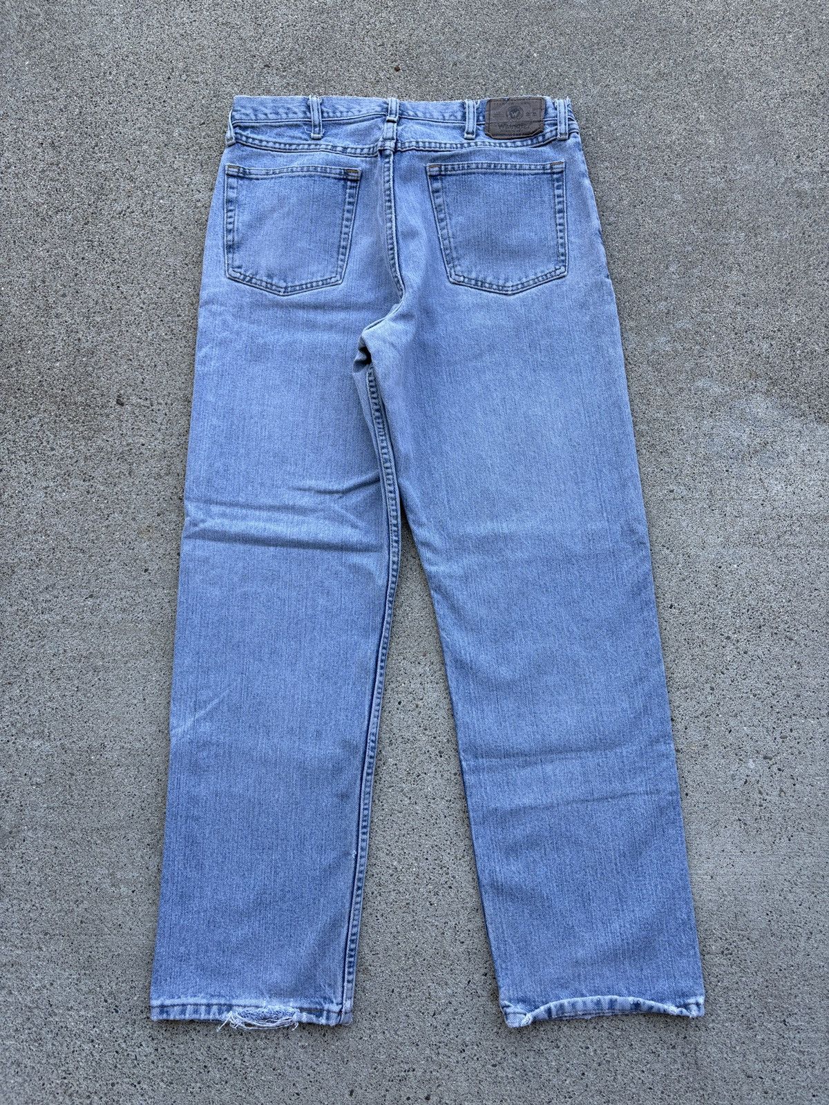 Vintage × Wrangler Vintage 1990 Wrangler Light Indigo Relaxed Fit Pants Size 34 Size US 34 / EU 50 - 2 Thumbnail