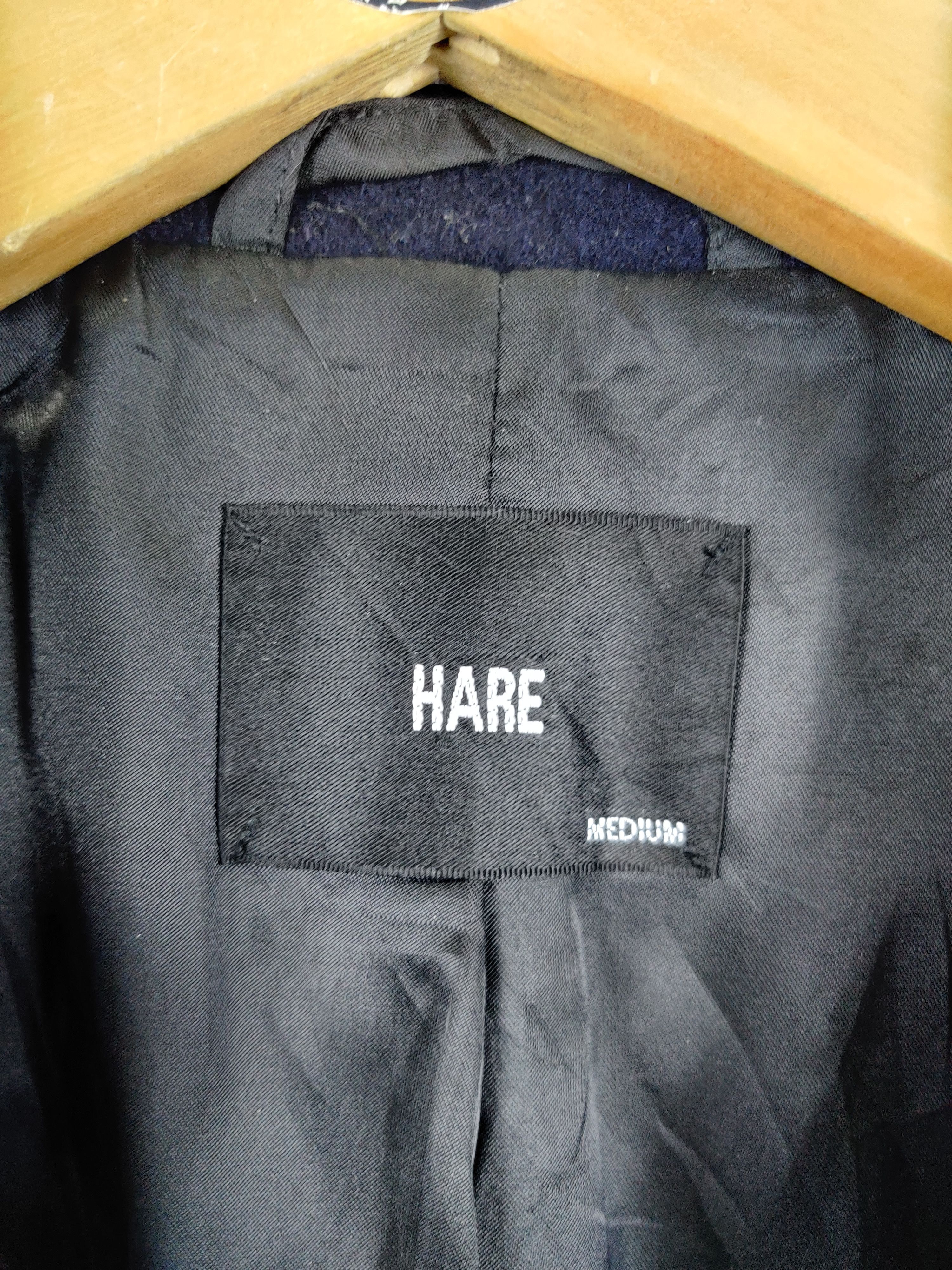 HARE Vintage Hare Single Breasted Wool Long Coat Size US M / EU 48-50 / 2 - 8 Thumbnail