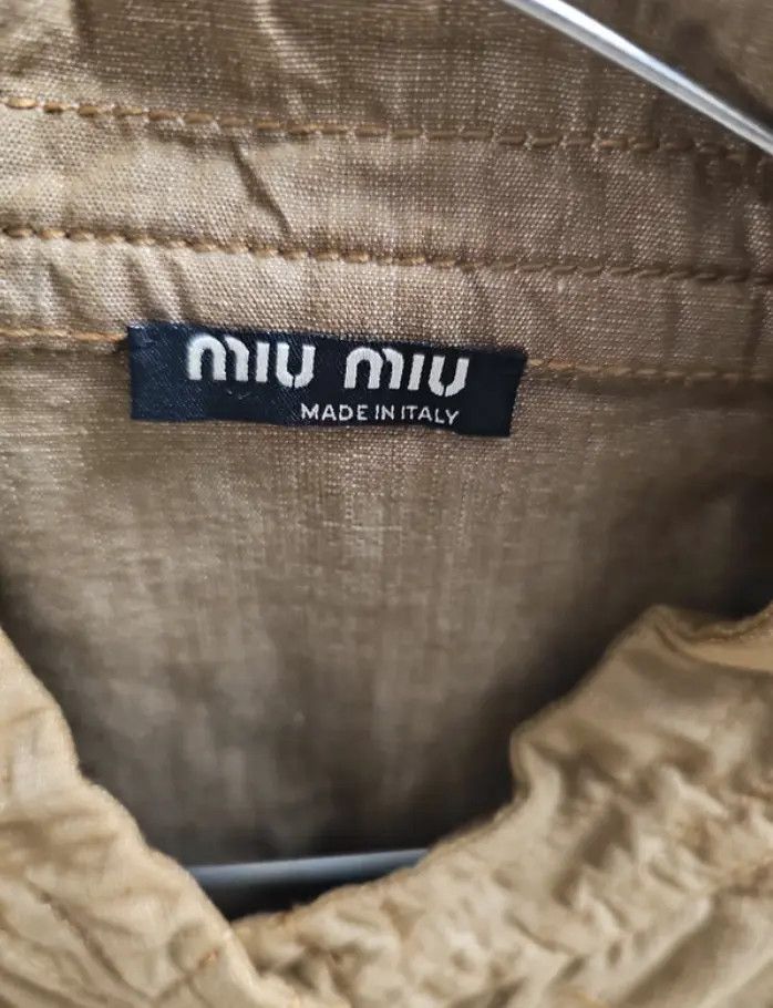 Miu Miu Miu Miu Jacket 1999 Coat Blazer Crop Top Field Army EX0128 Size US XL / EU 56 / 4 - 2 Thumbnail