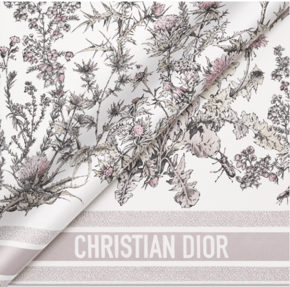 Dior o1w1db11125 51CAR0 Size : OS / Scarf in White/Powder Pink Size ONE SIZE - 2 Thumbnail