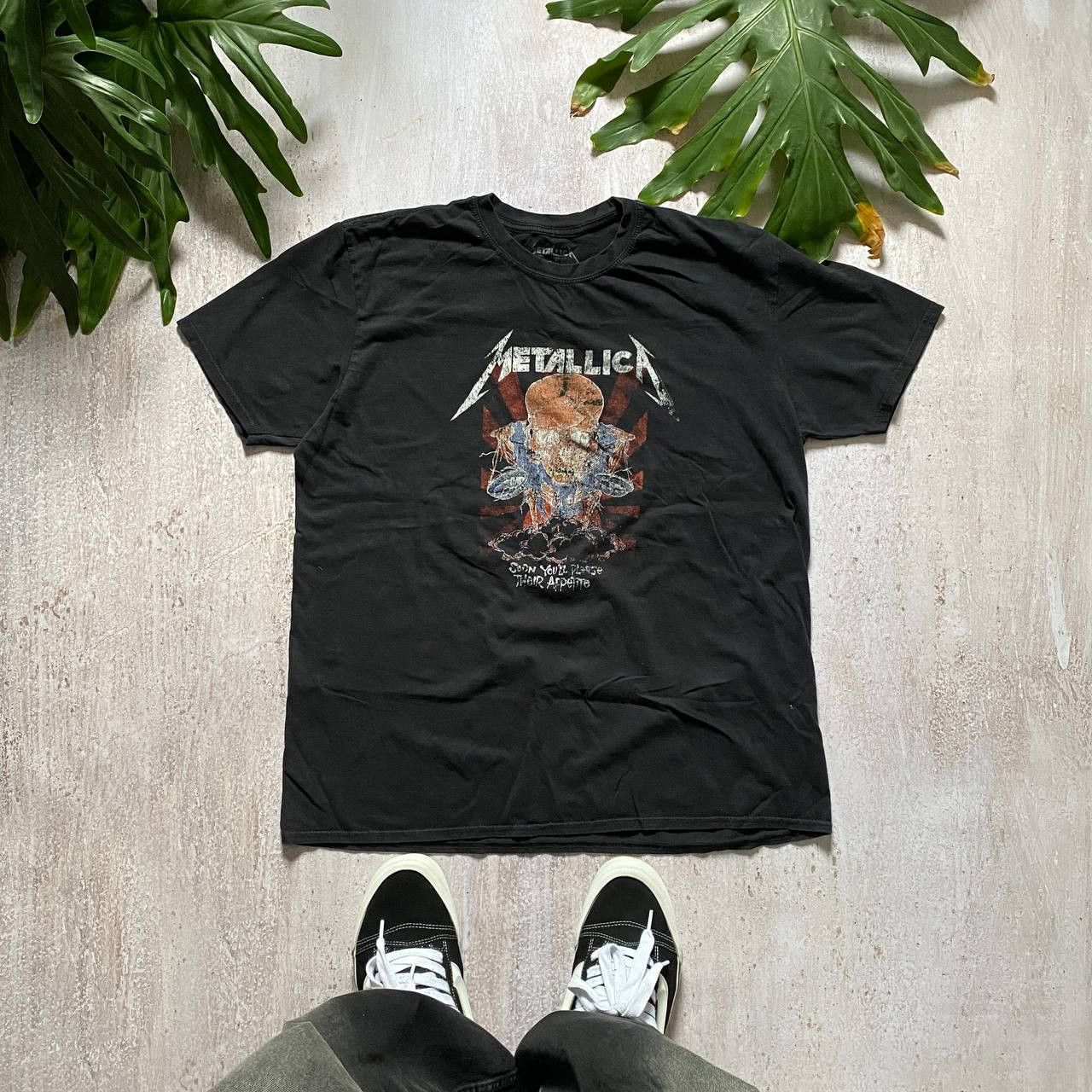 Band Tees VINTAGE Y2K METALLICA AMAZING FADED PUSHEAD T SHIRT 36 Size US L / EU 52-54 / 3 - 1 Thumbnail