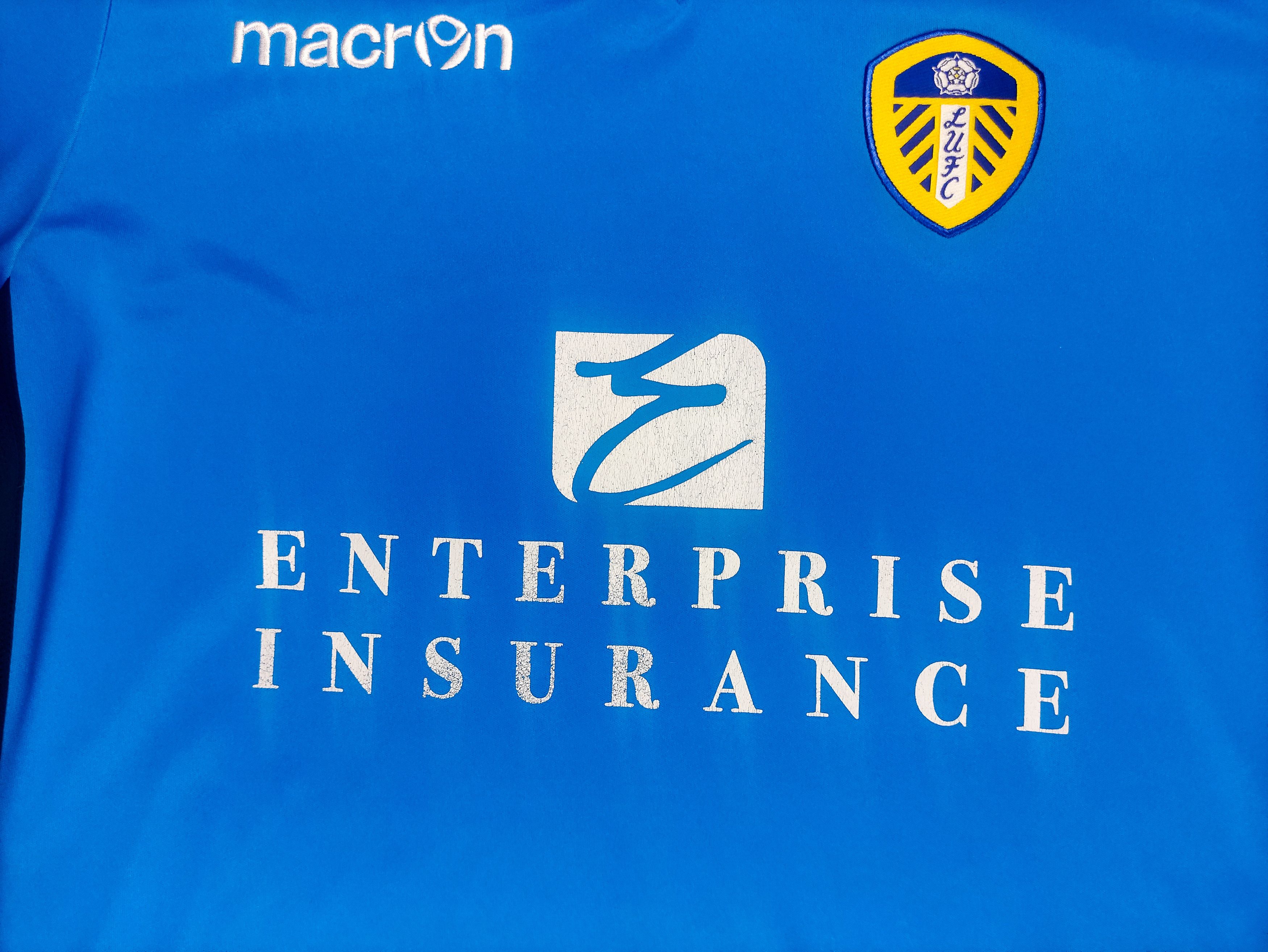 Macron Leeds United 2012 2013 2014 Macron Away Third Championship Size US M / EU 48-50 / 2 - 6 Thumbnail