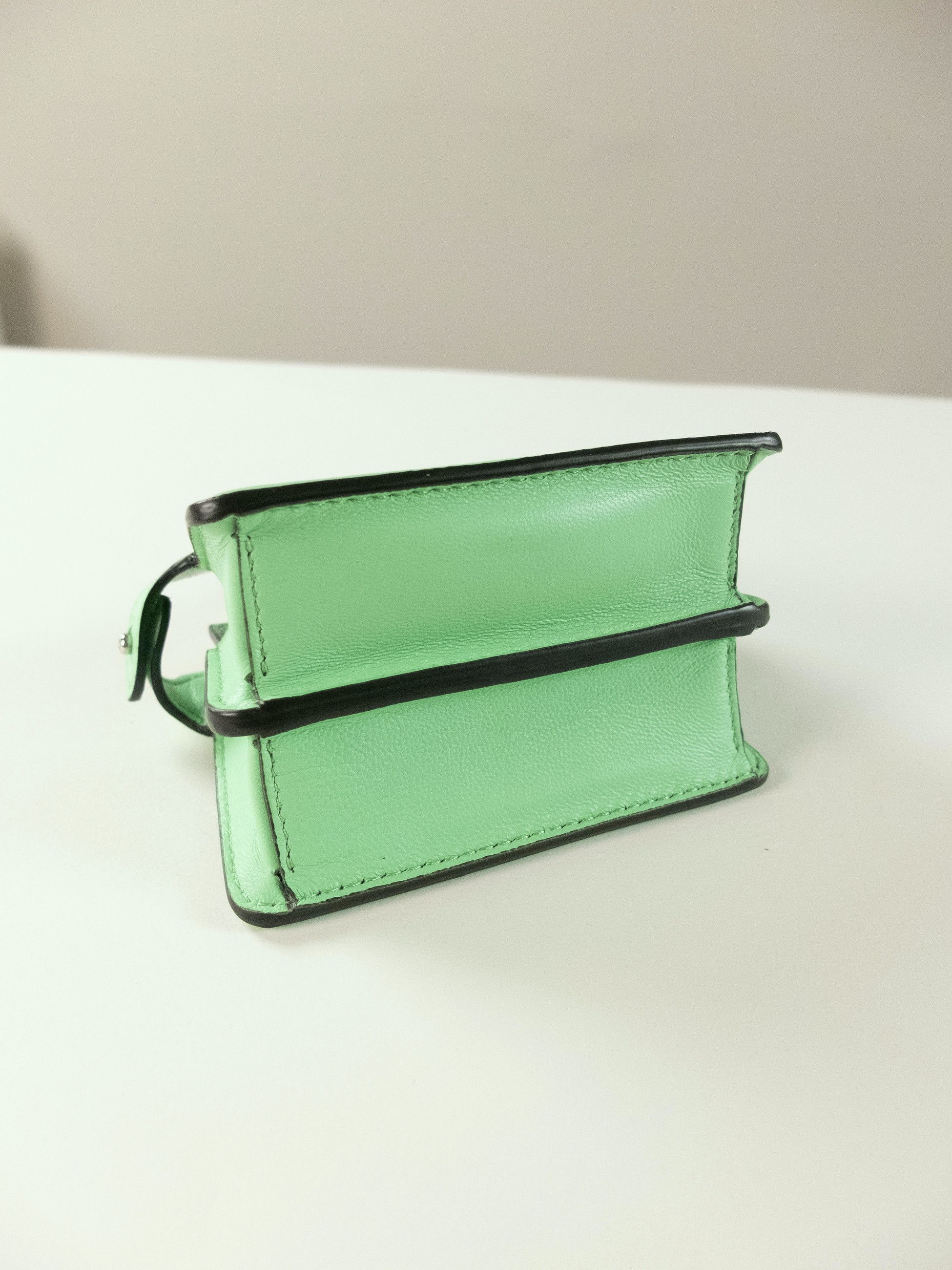 FENDI Peekaboo Micro mint green mini lambskin leather bag