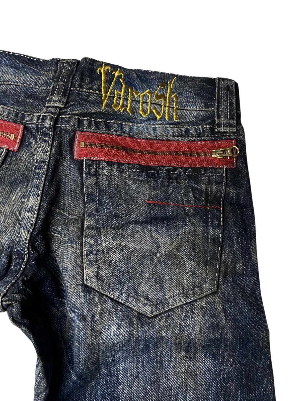 If Six Was Nine 2000's Varosh Mudwash Flared Jeans Size US 27 - 7 Thumbnail