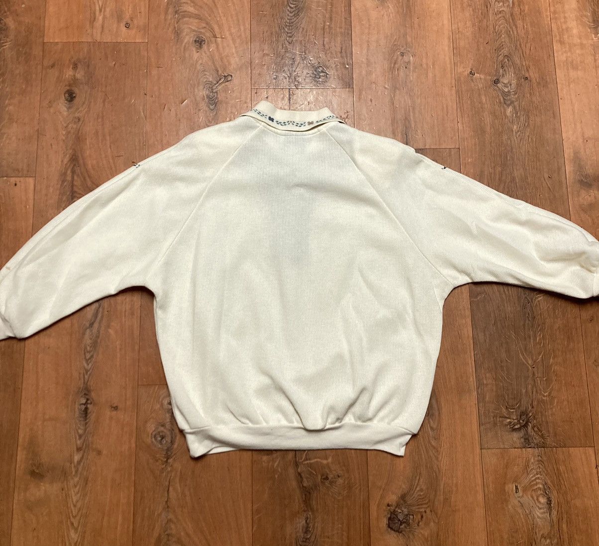 Teddy Fresh Vintage 80s TEDDI Floral Birds Knit Pullover Sweater MEDIUM Size M / US 6-8 / IT 42-44 - 3 Thumbnail