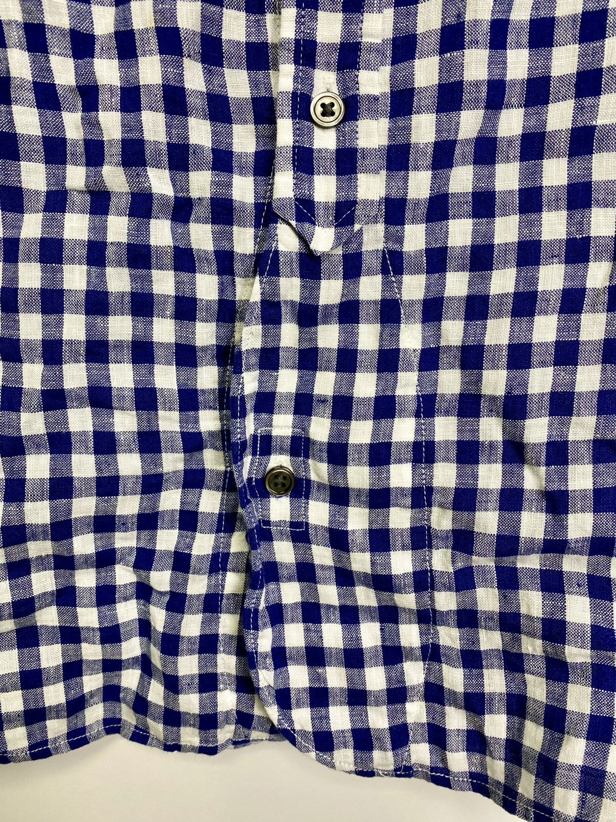 Nigel Cabourn Nigel Carbourn Linen Plaid Shirt Size US M / EU 48-50 / 2 - 3 Thumbnail