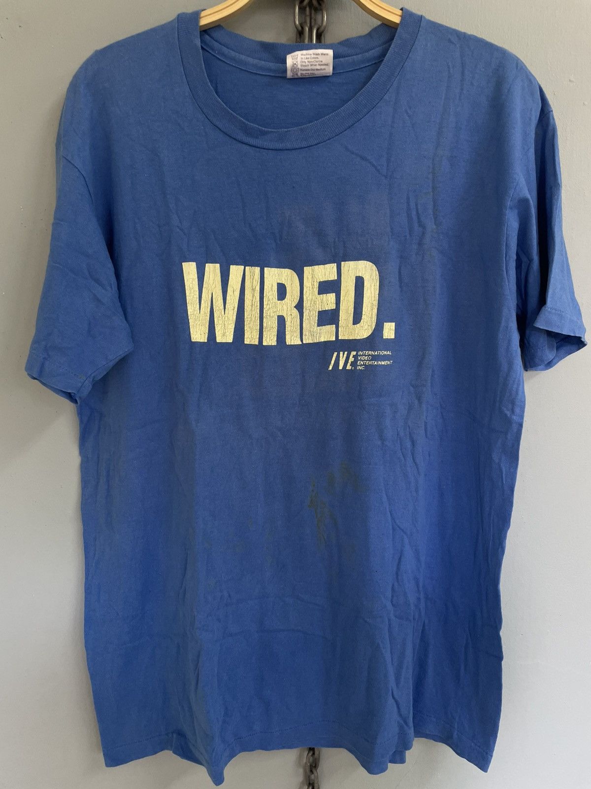 Vintage Vintage 80s Wired. IVE Blue. Buzzed. Crazed. T shirt Size US L / EU 52-54 / 3 - 3 Thumbnail