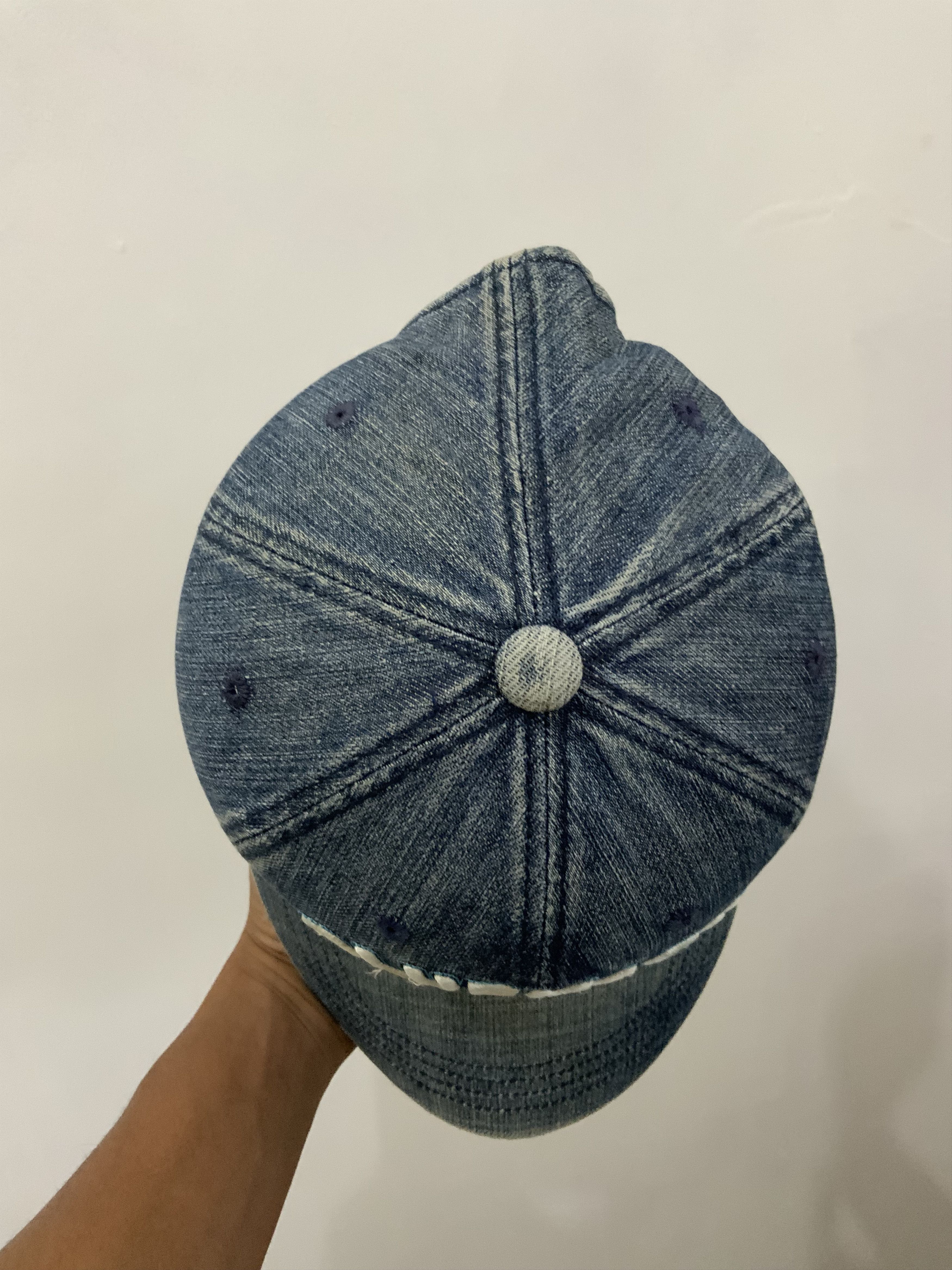 Japanese Brand Bluemaru Casual Denim Light Wash Hat Cap Size ONE SIZE - 5 Thumbnail