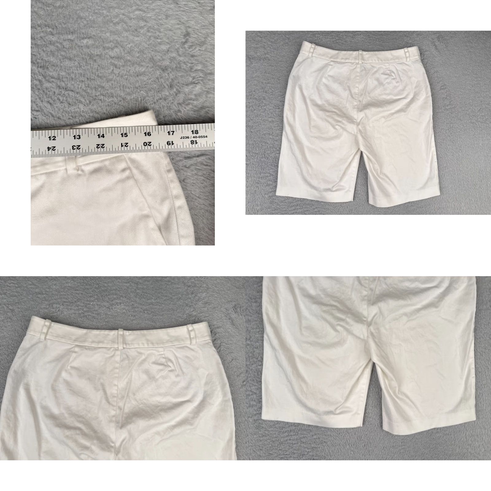 Ralph Lauren Lauren Ralph Lauren Shorts Women 12 White Chino Twill Cotton Hike 32x10 Size 34" / US 12 / IT 48 - 9 Thumbnail