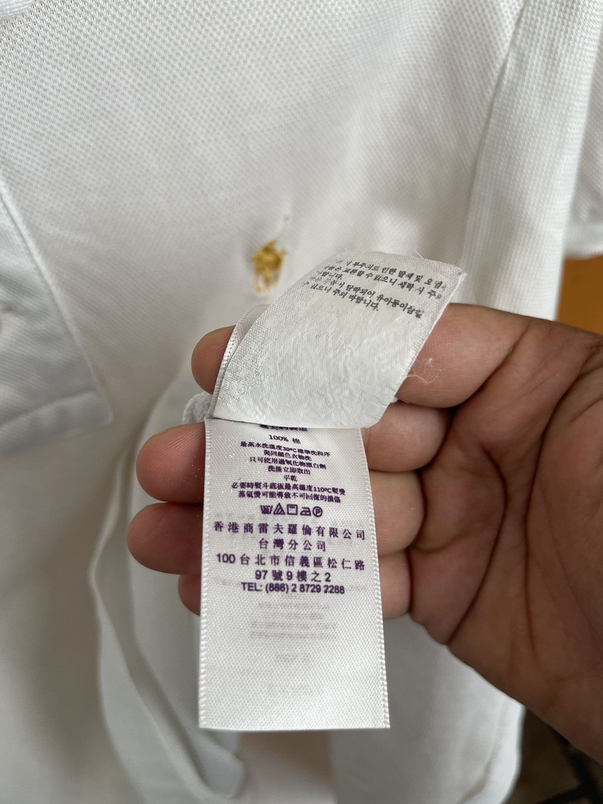 Ralph Lauren Purple Label Ralph Lauren Purple Label White Gold Polo Size US XS / EU 42 / 0 - 9 Thumbnail