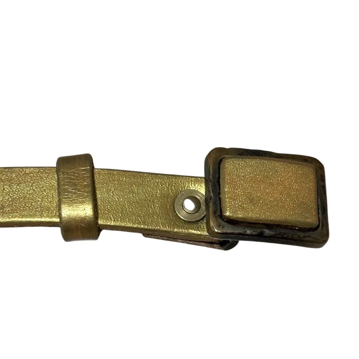 Kapital KAPITAL Gold-Coated Leather Belt Size ONE SIZE - 2 Thumbnail