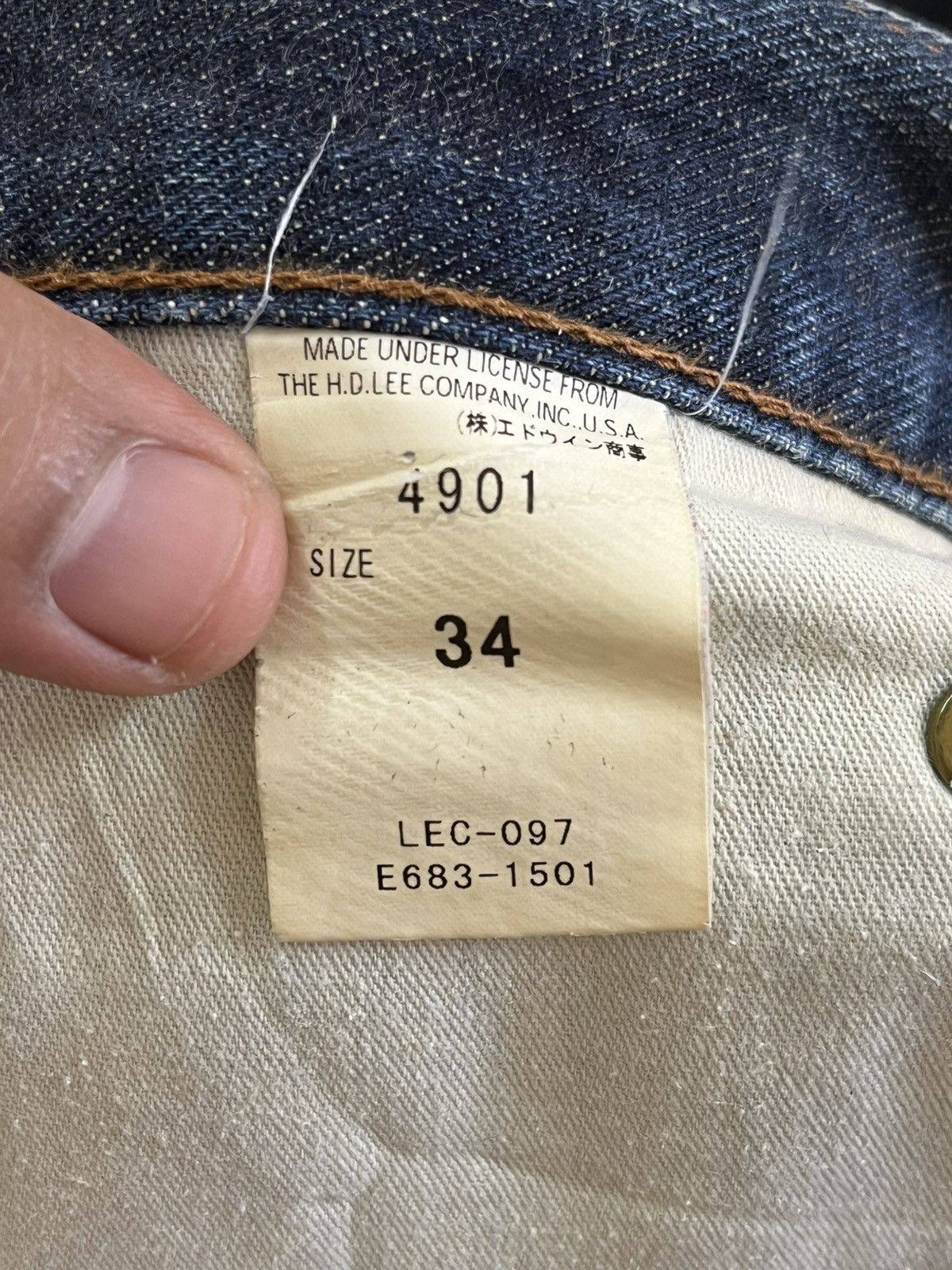Lee Vintage Lee Flare Bell Bottom Denim Size US 34 / EU 50 - 8 Thumbnail