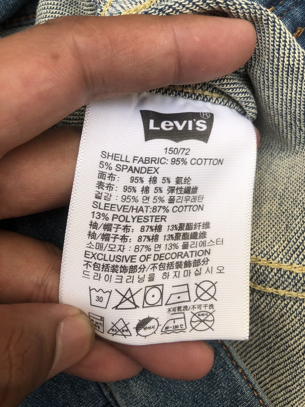 Levi's Levi’s Jeans Jacket Hoodie Patchwork Number Nine LGB Style Size US M / EU 48-50 / 2 - 17 Thumbnail