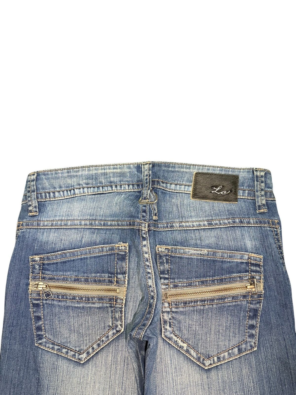 Hysteric Glamour Vintage Japanese Brand Distress Low Rise Flare Jeans Size 30" / US 8 / IT 44 - 4 Thumbnail