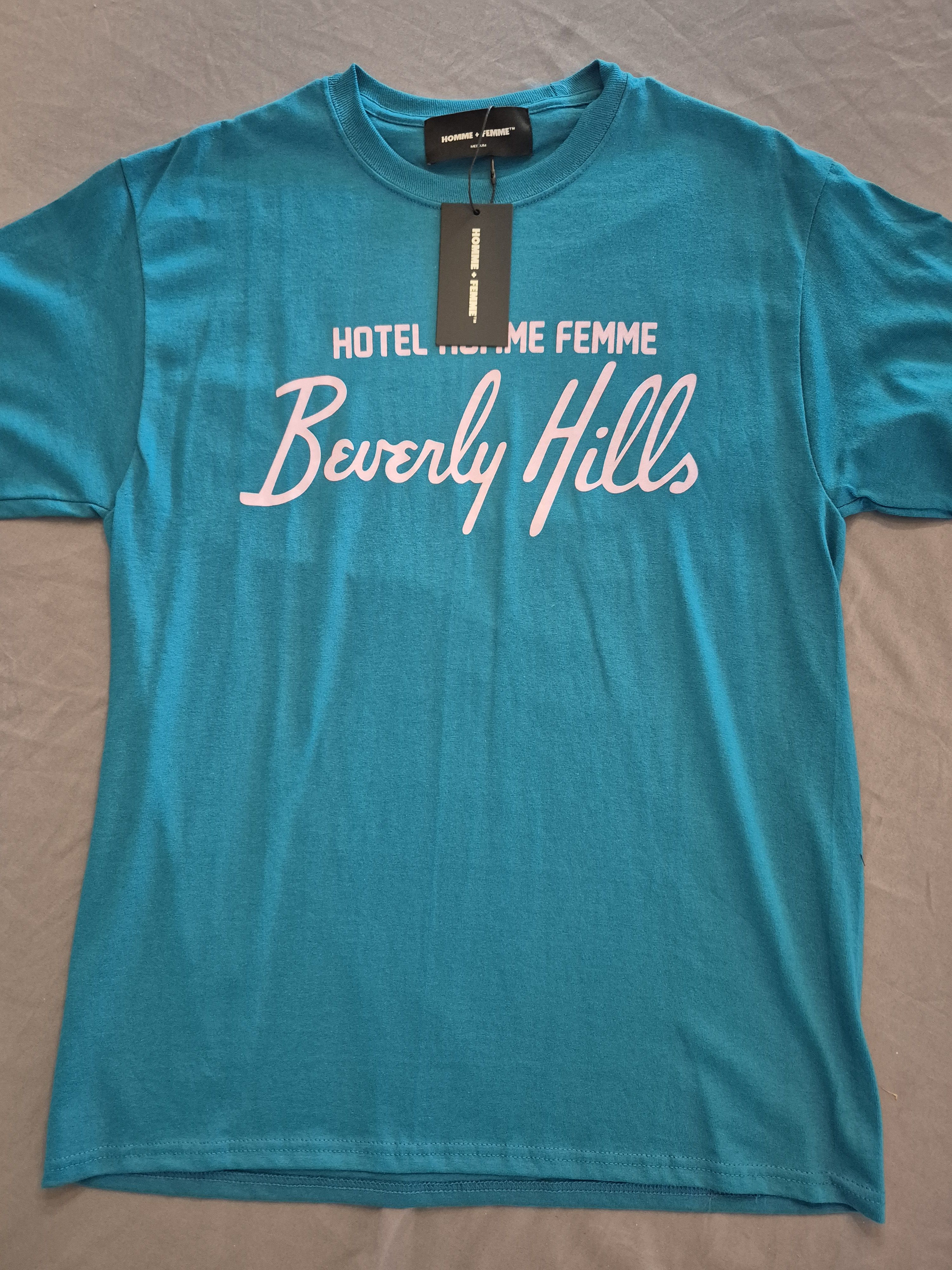 Homme + Femme La Hotel Homme Femme Tee Shirt Size Medium BNWT Size US M / EU 48-50 / 2 - 1 Thumbnail