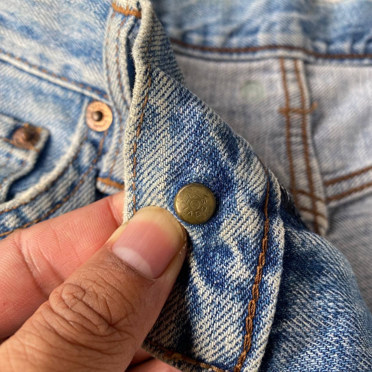 Edwin VINTAGE 90S EDWIN LOT 1503-94 AW STONEWASH DISTRESSED DENIM Size US 29 - 4 Thumbnail
