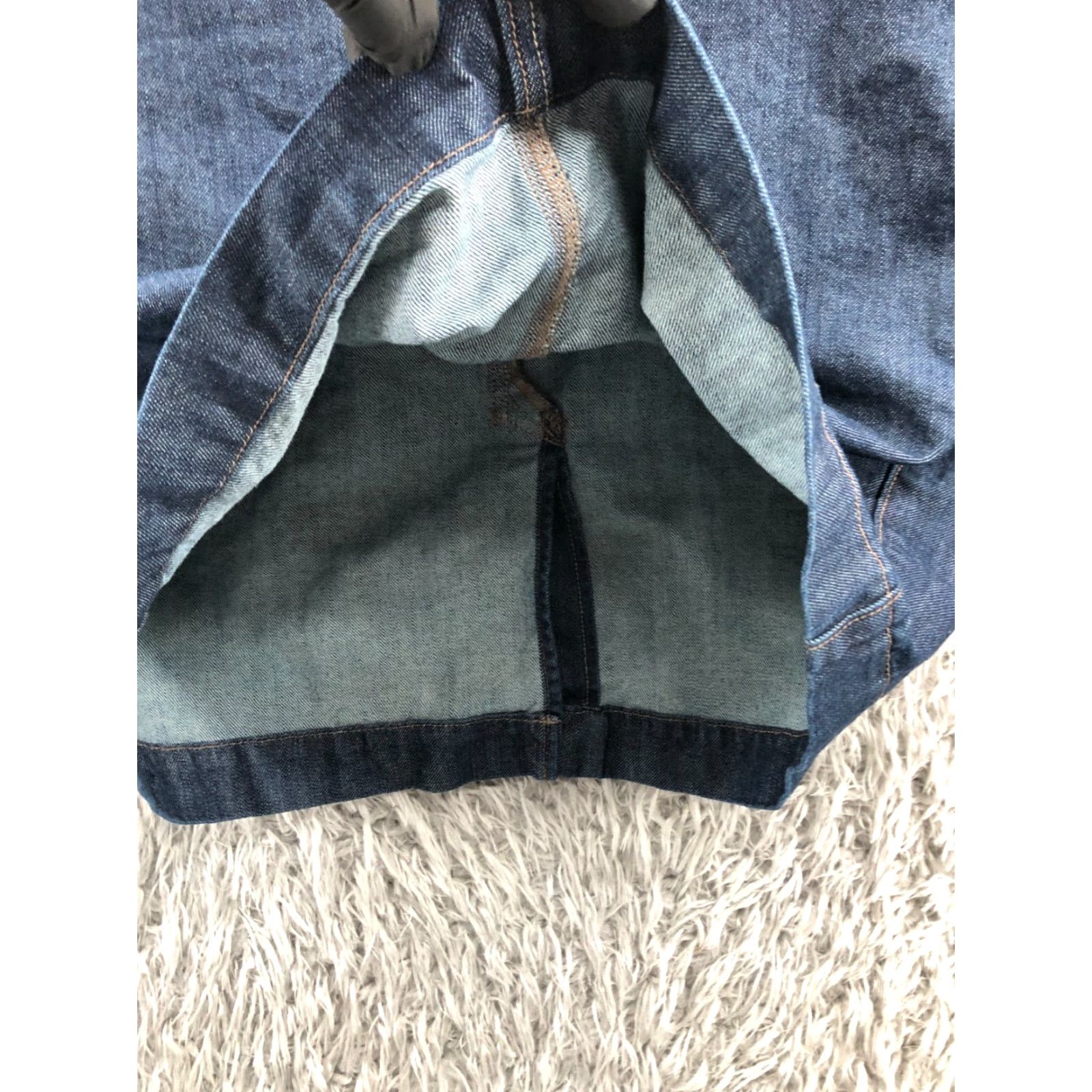 Old Navy Old Navy Skirt Women 16 Blue Denim Knee Length Straight & Pencil Button Zipper Pockets Casual Party Wedding 90s Preppy Size 38" / US 16 / IT 52 - 4 Thumbnail