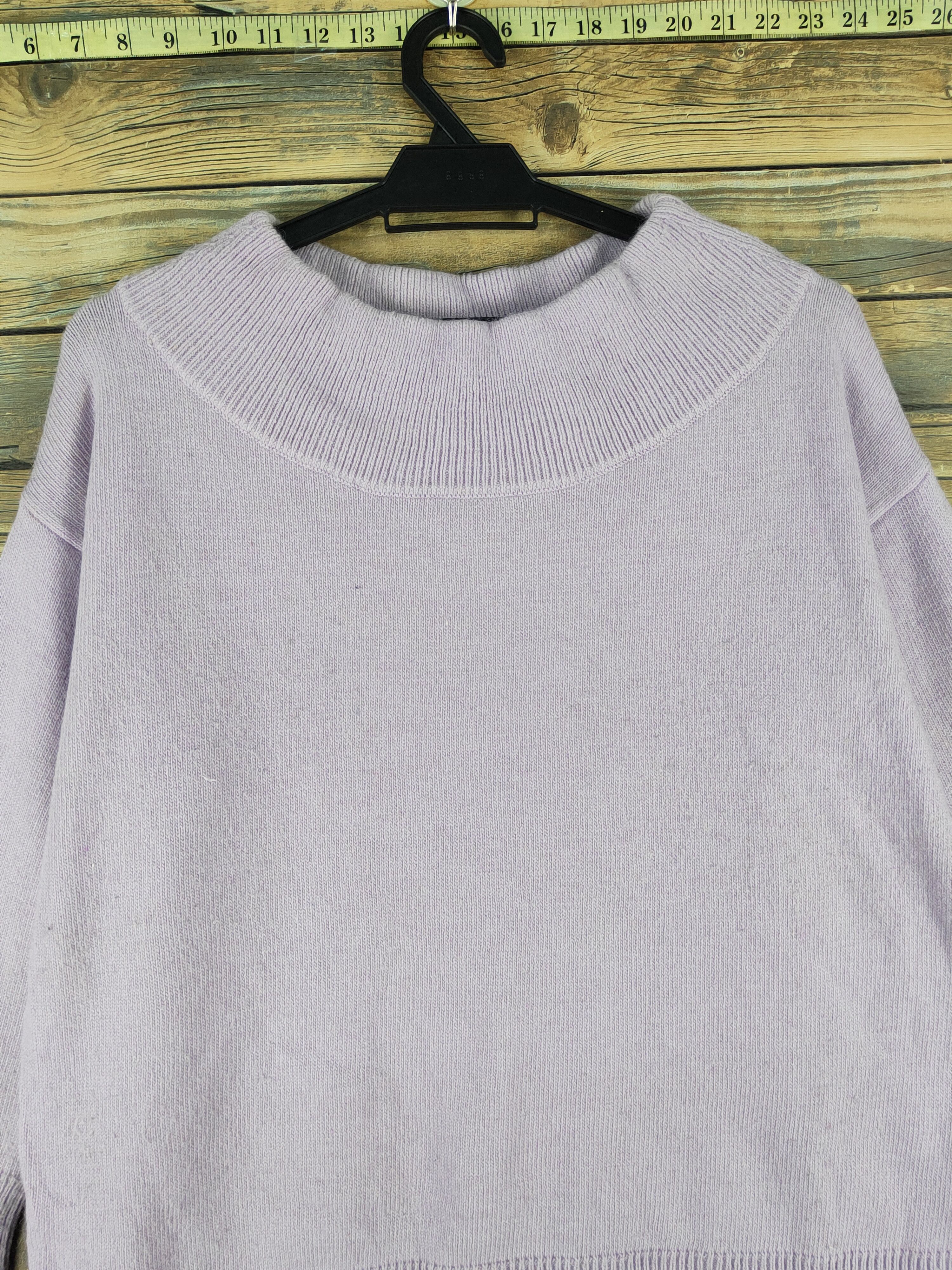 Homespun Knitwear The Virgnia Purple Knitwear Sweatshirts #W1181 Size M / US 6-8 / IT 42-44 - 2 Thumbnail
