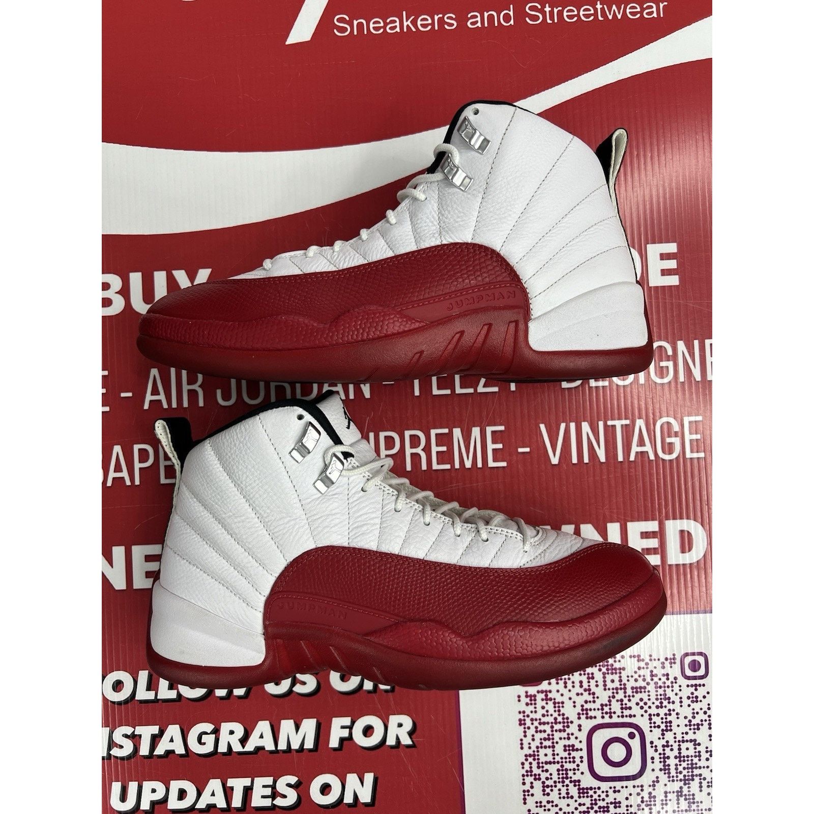 Jordan Brand Air Jordan 12 Retro Cherry (2023) Size 9.5 (CT8013-116) Size US 9.5 / EU 42-43 - 2 Thumbnail