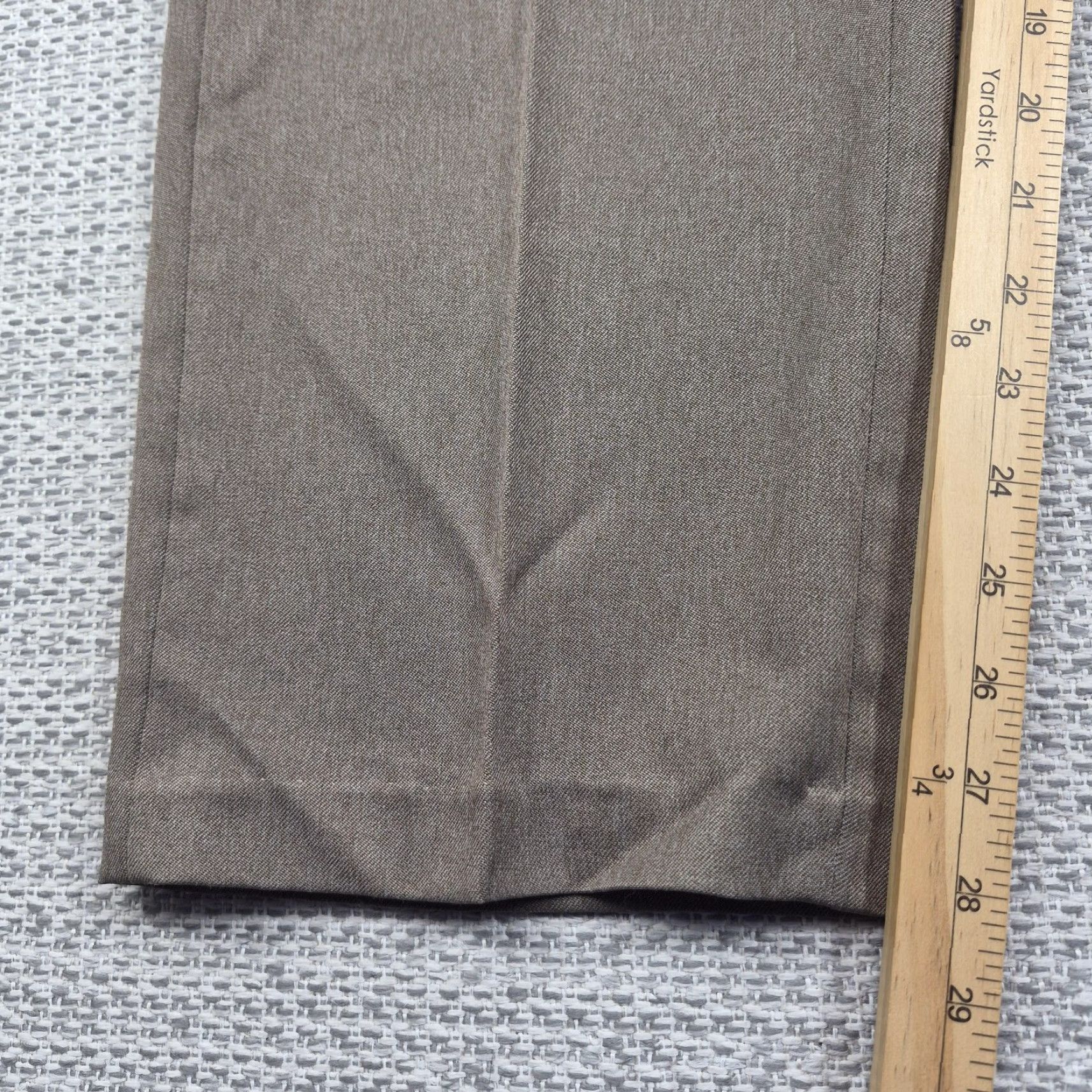 Levi's VINTAGE Levi's Action Slacks Pants Mens 38x28 Brown Flat Front Dress Trousers Dress Pants Mens Brown Solid 90s Retro Classics Pants Men Size US 38 / EU 54 - 6 Thumbnail